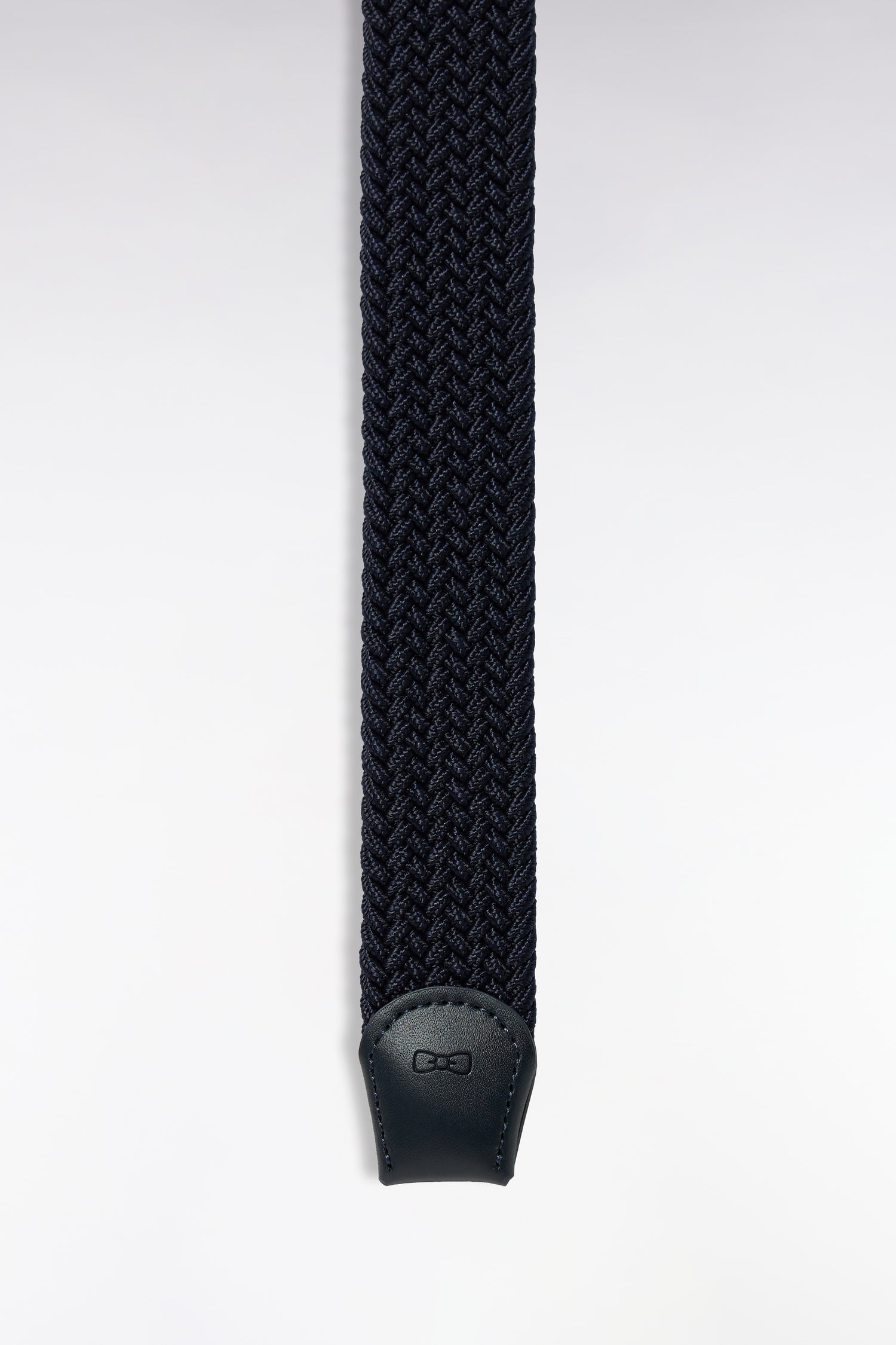 Ceinture tressée élastique marine
