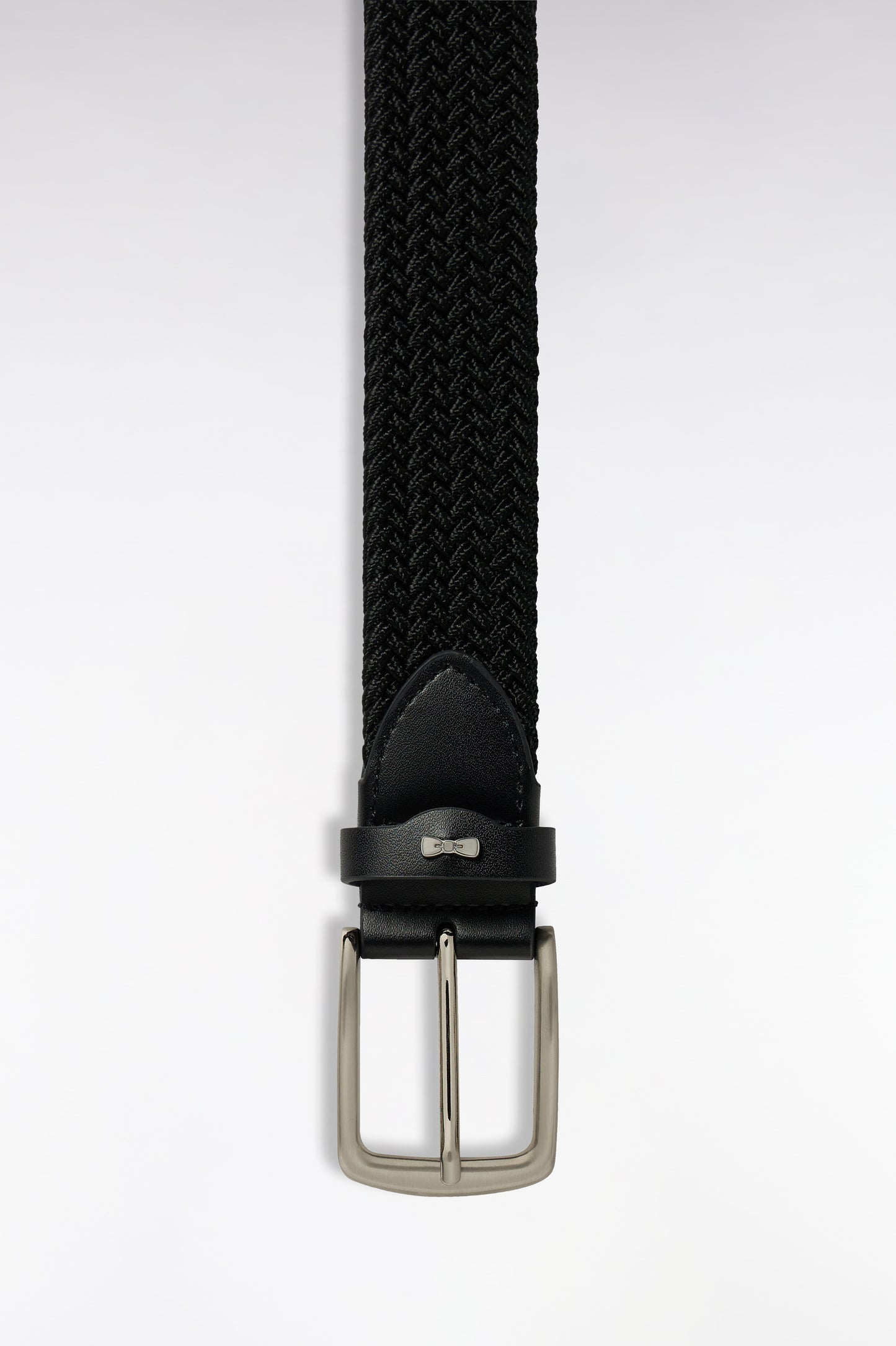 Ceinture tressée élastique noire