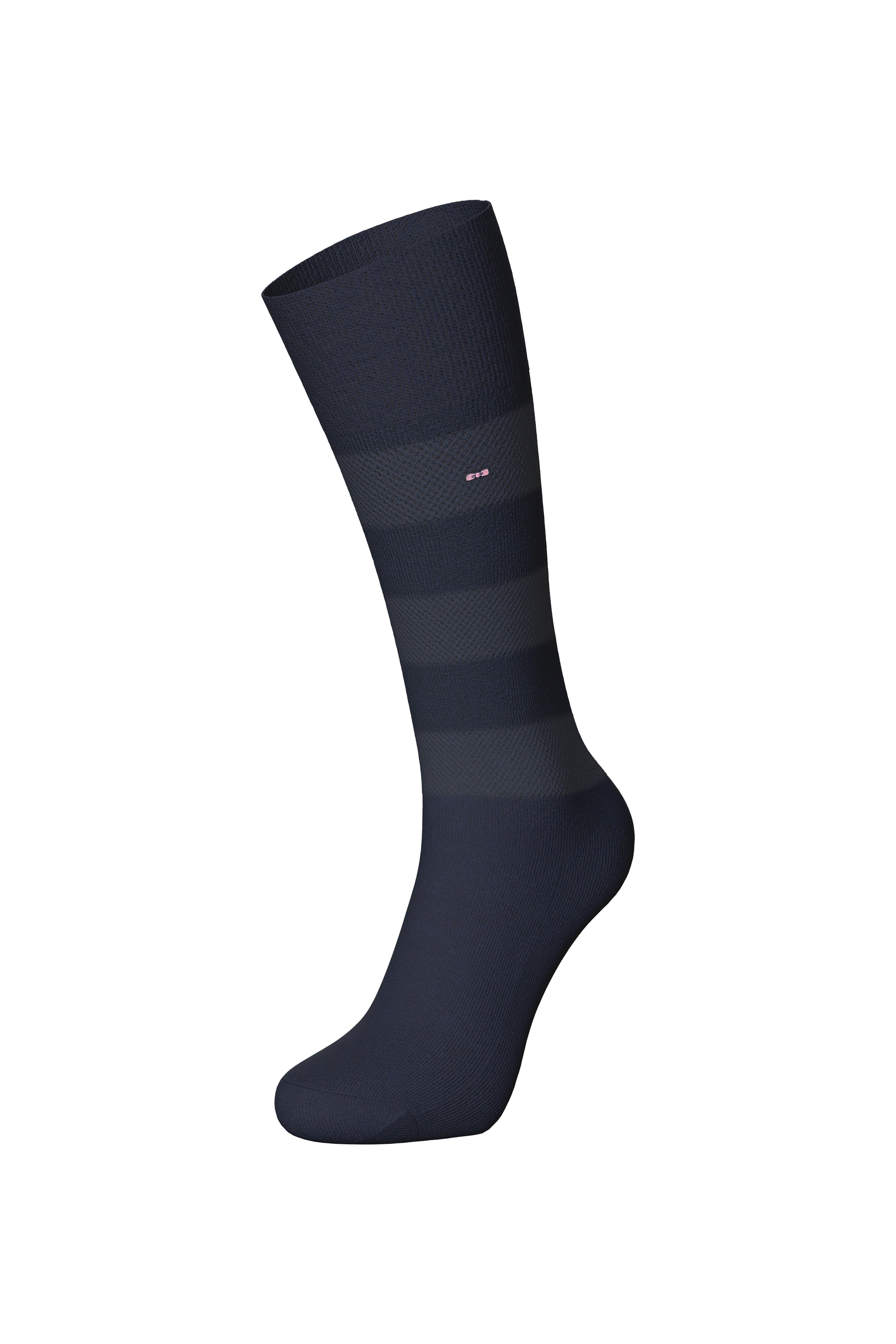 Paire de chaussettes rayées en coton mélangé marine