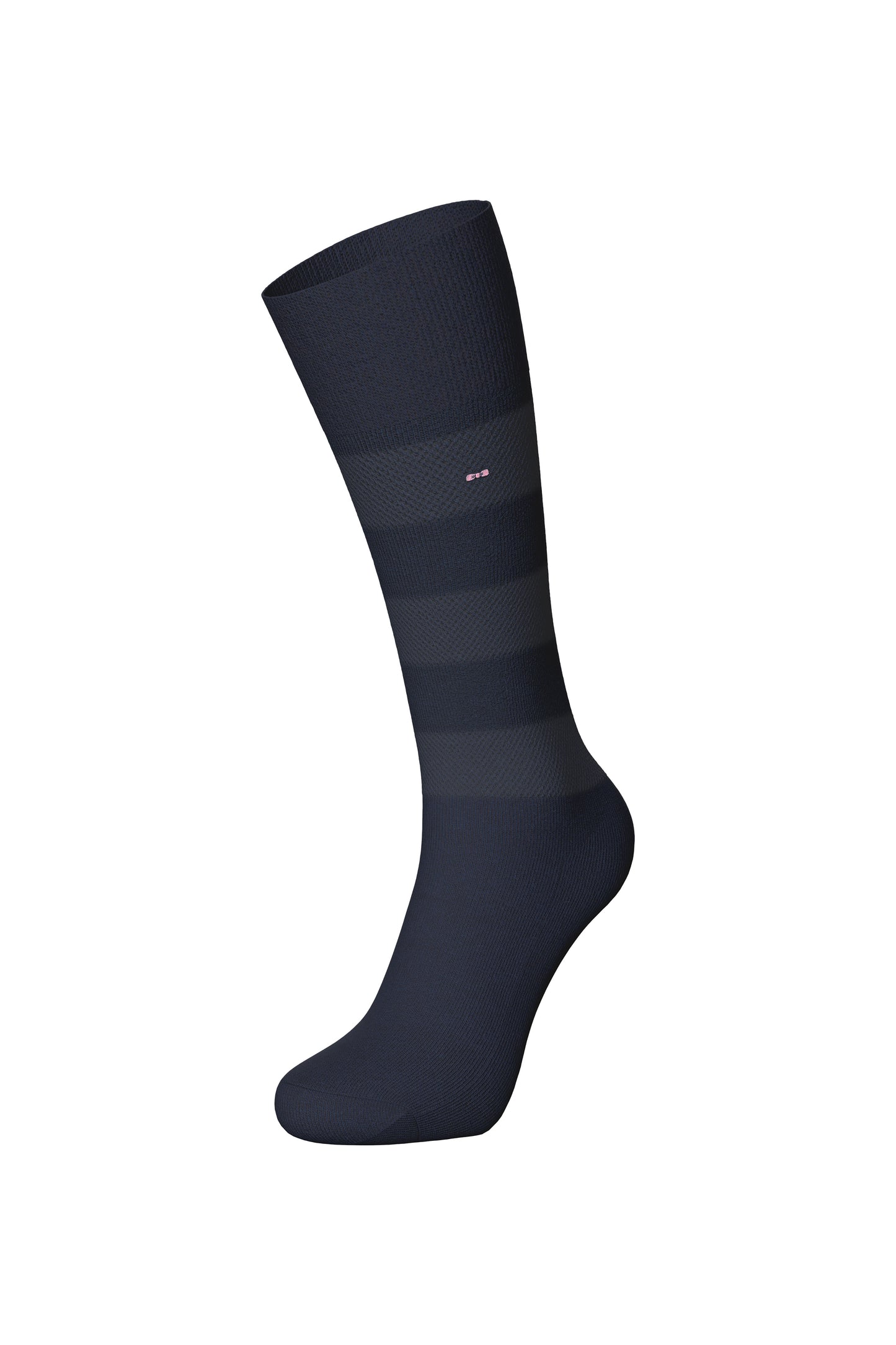 Paire de chaussettes rayées en coton mélangé marine