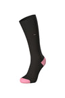 Paire de chaussettes en coton mélangé noir