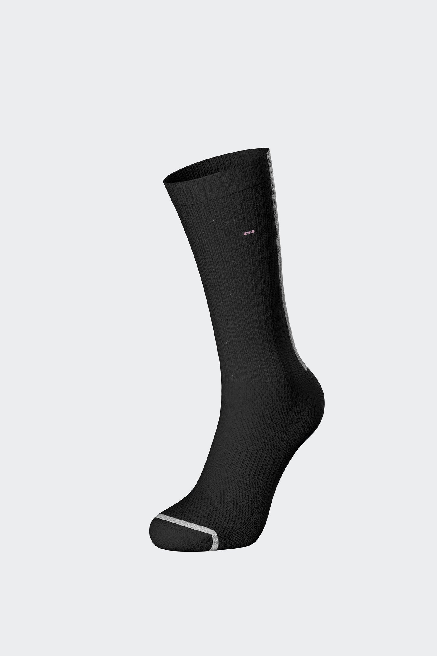 Paire de chaussettes en coton mélangé avec détails contrasté noir