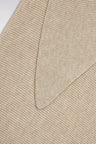 Écharpe triangle en laine vierge et cachemire beige