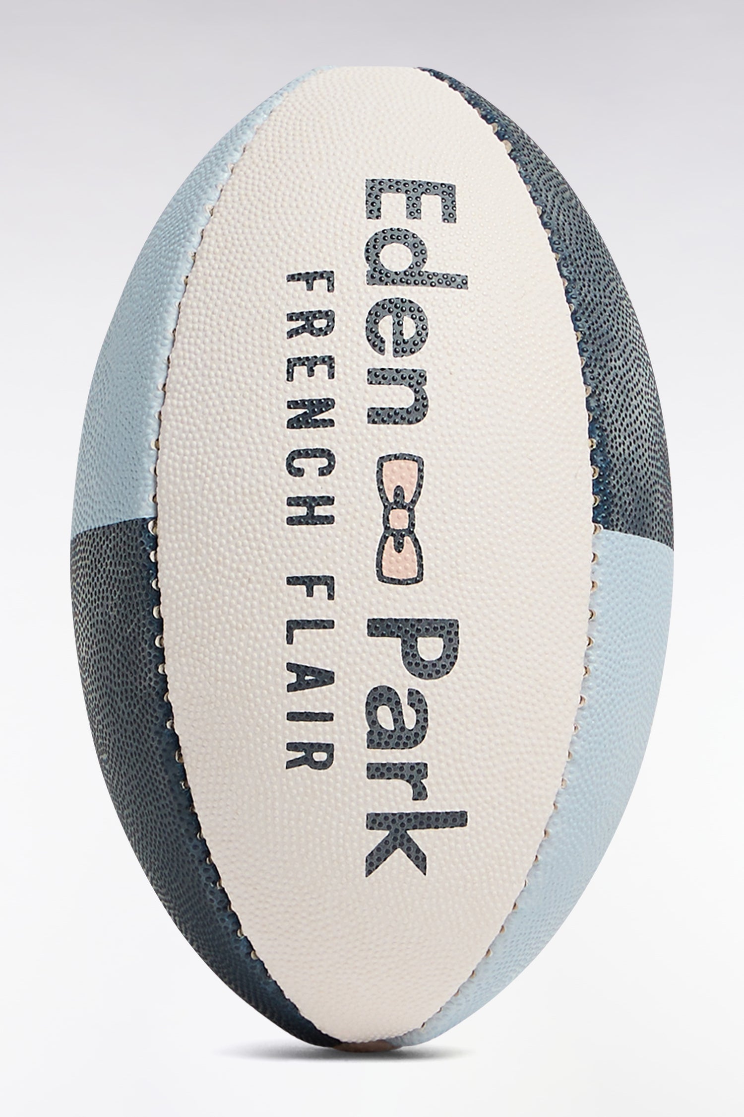 Petit ballon de rugby en caoutchouc marine