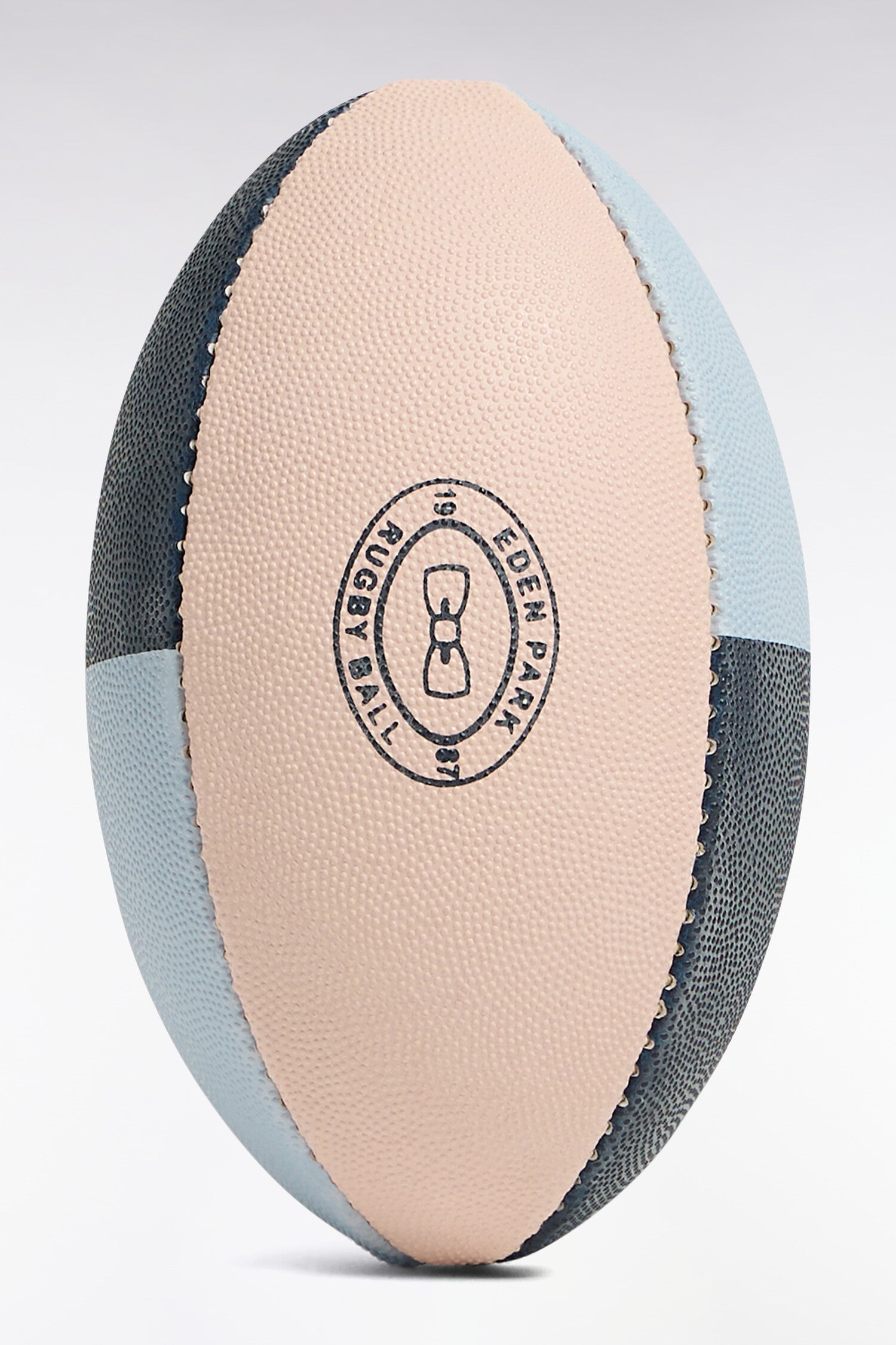 Petit ballon de rugby en caoutchouc marine