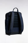 Navy rubber and nylon backpack