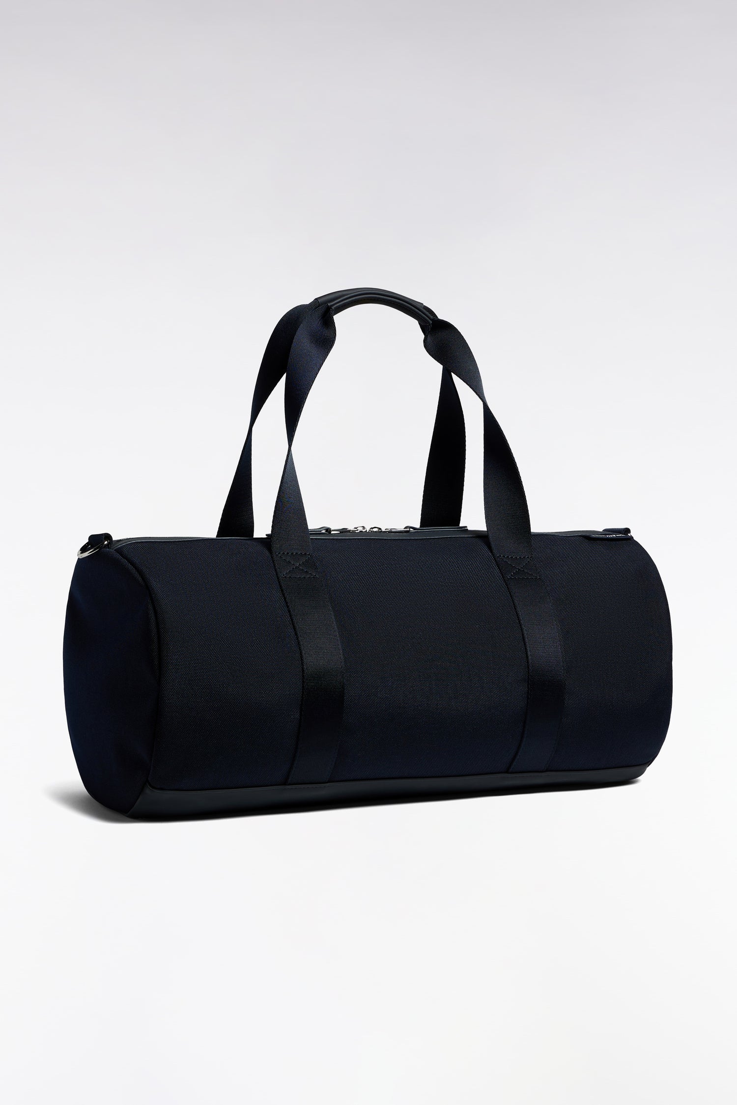 Sac de sport polochon en gomme et nylon marine