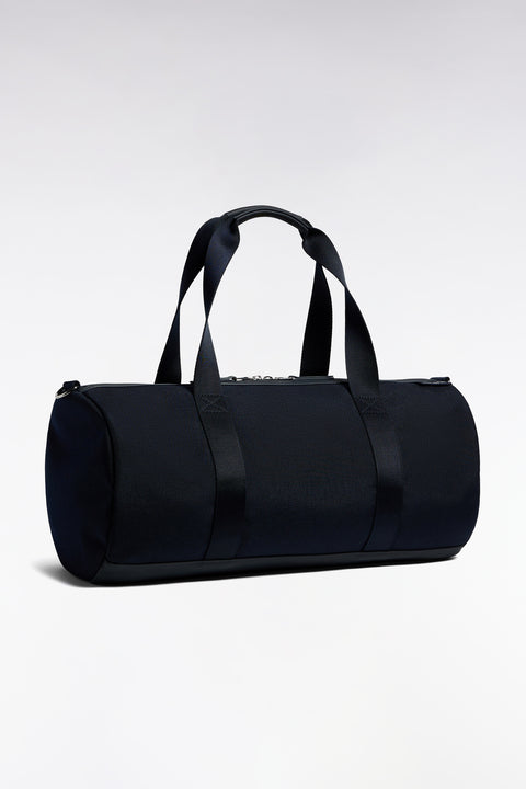 Sac de sport polochon en gomme et nylon marine - Image 2