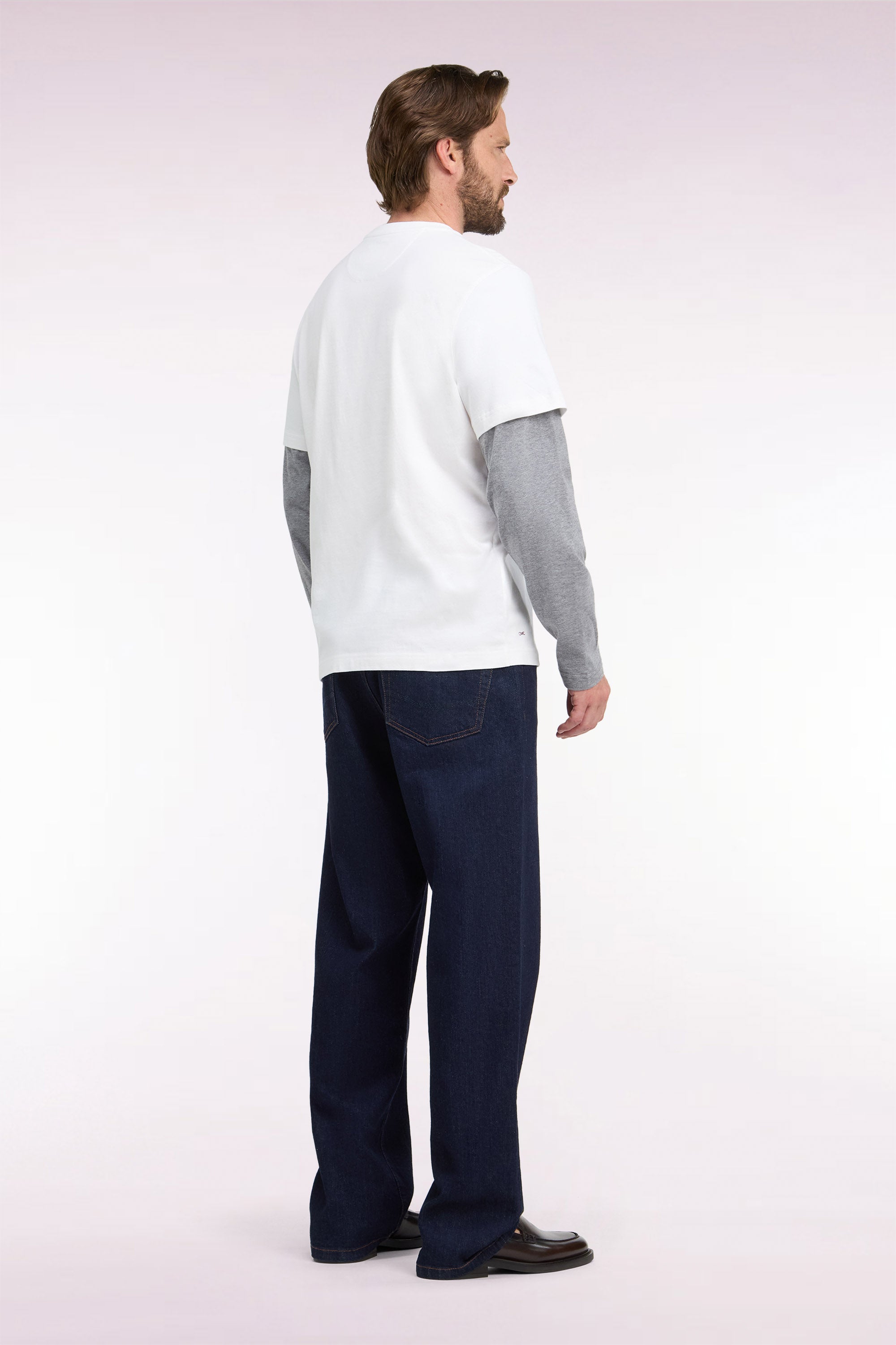 jeans in denim brut blu vestibilità regular