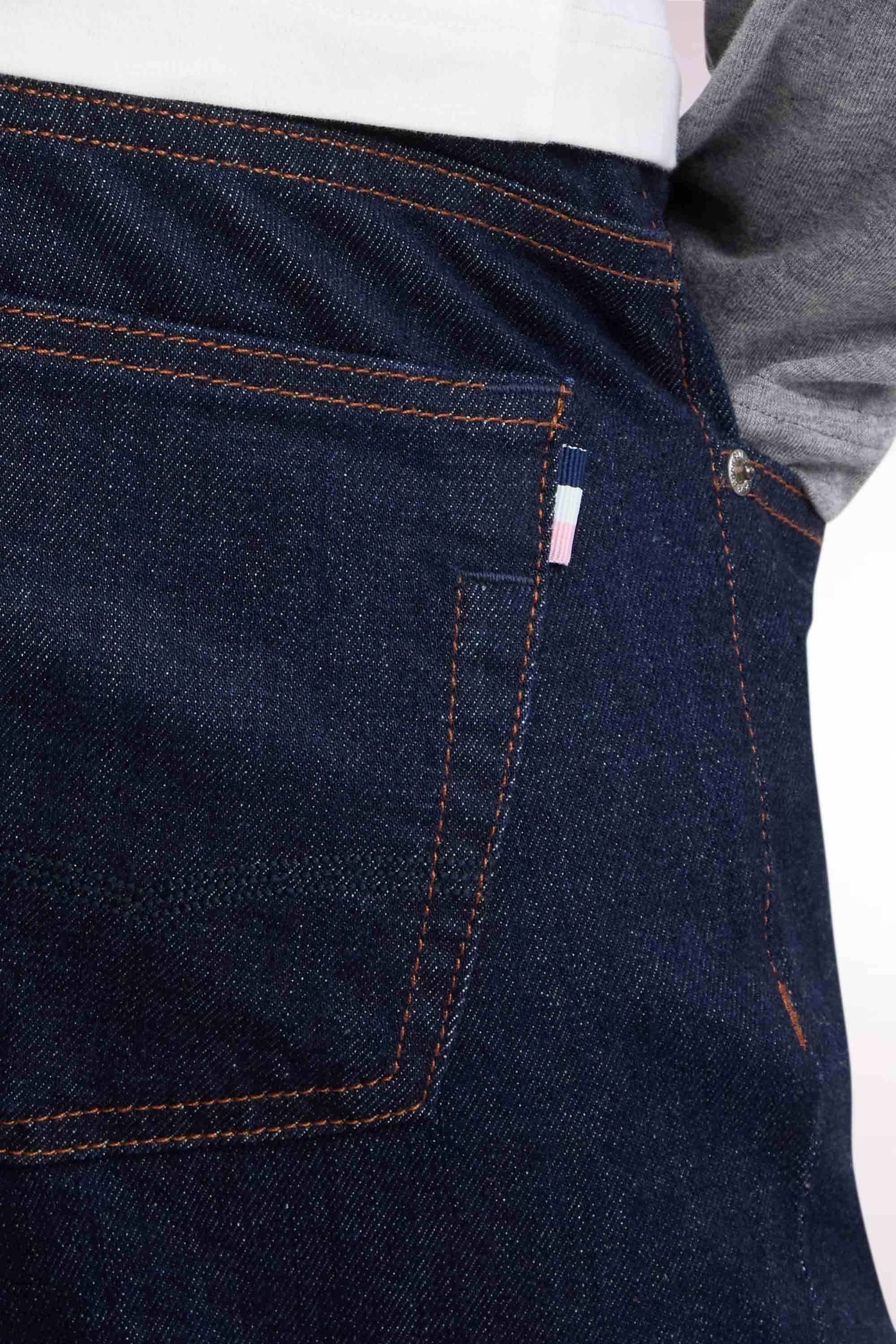 jeans in denim brut blu vestibilità regular