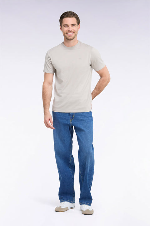 Jean en denim stretch bleu stone bleach coupe regular - Image 3