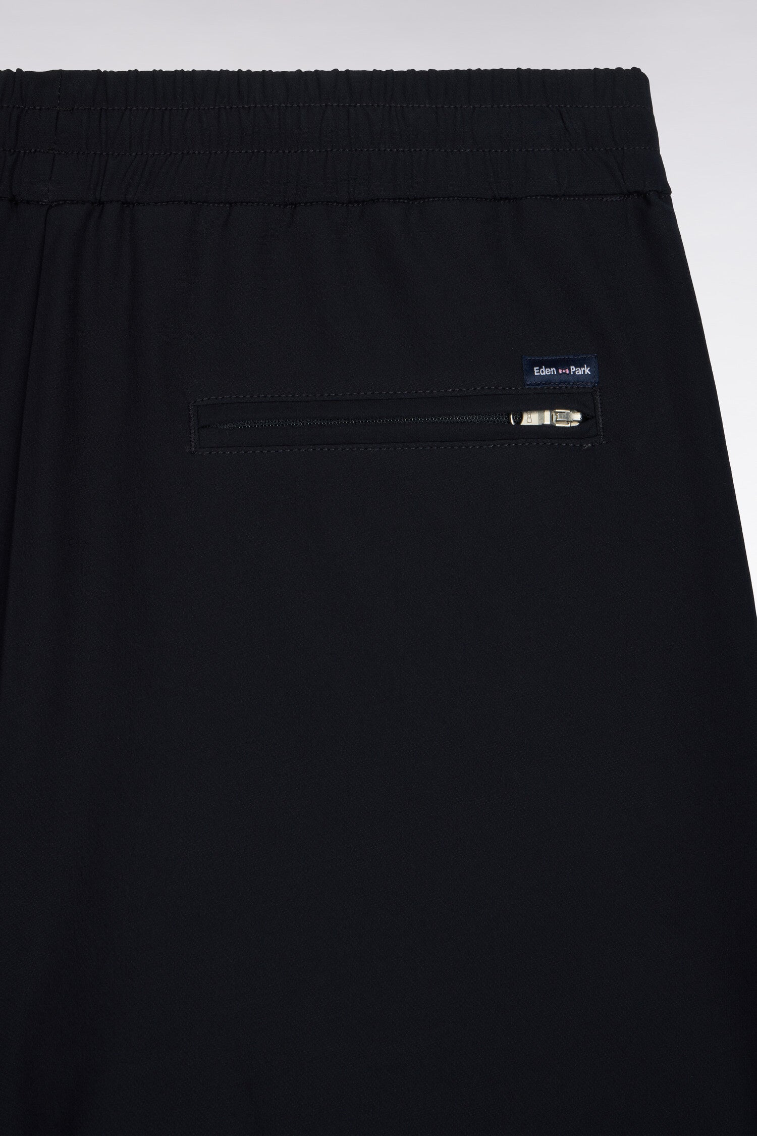Pantalon à taille élastiquée en nylon stretch technique marine coupe Modern