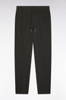 Pantalon à taille élastiquée en nylon stretch technique kaki coupe Modern