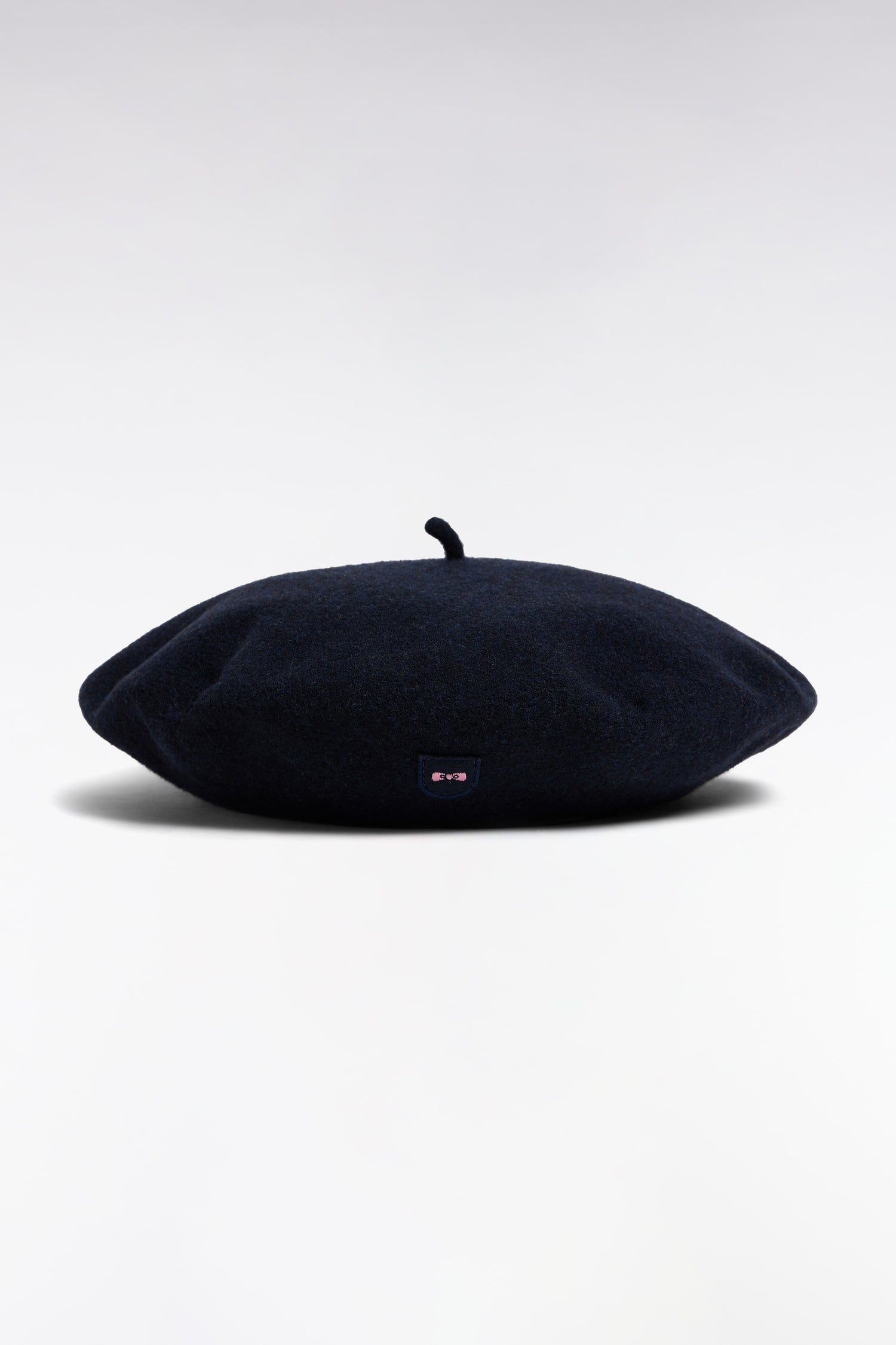Béret en laine vierge marine