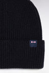 Navy ribbed knit hat