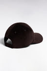 Brown corduroy cap