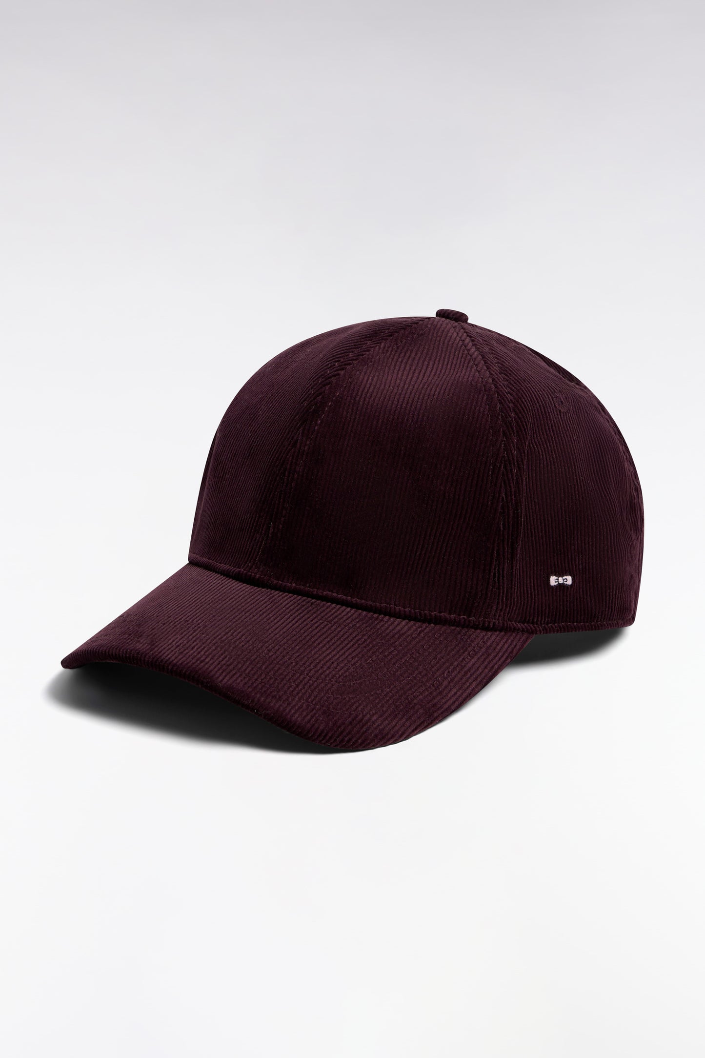 Casquette en velours côtelé marron