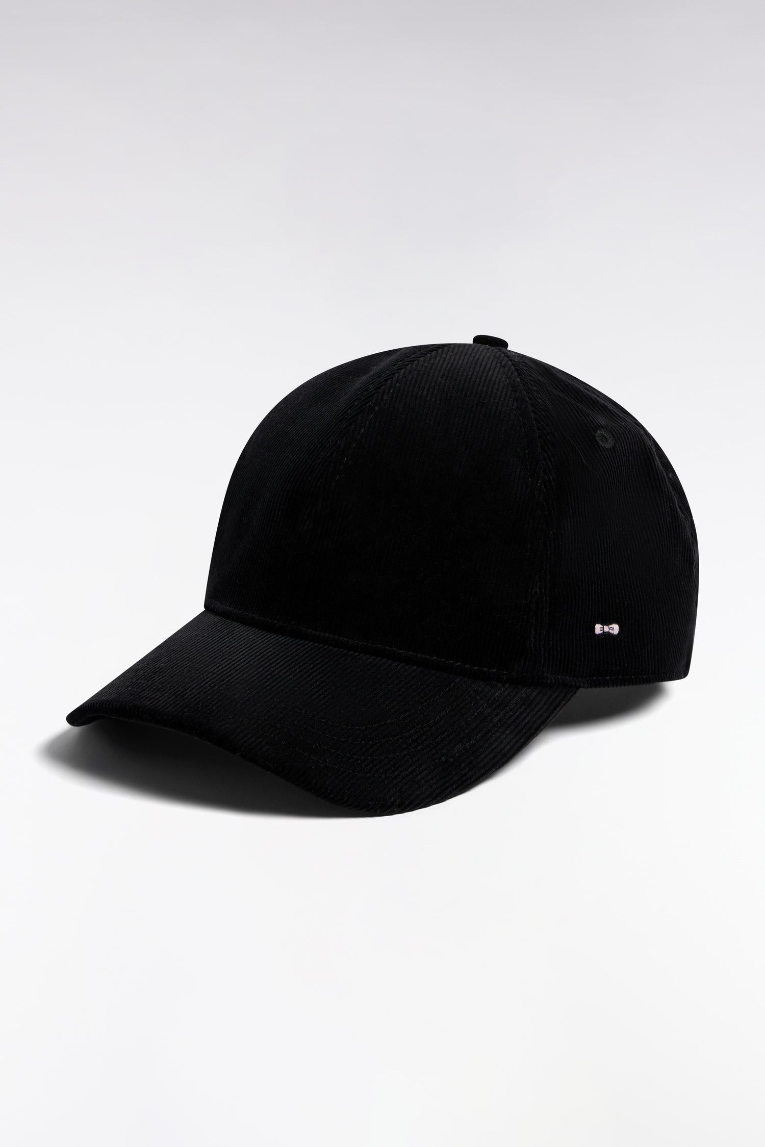 Kappe aus Cord Schwarz