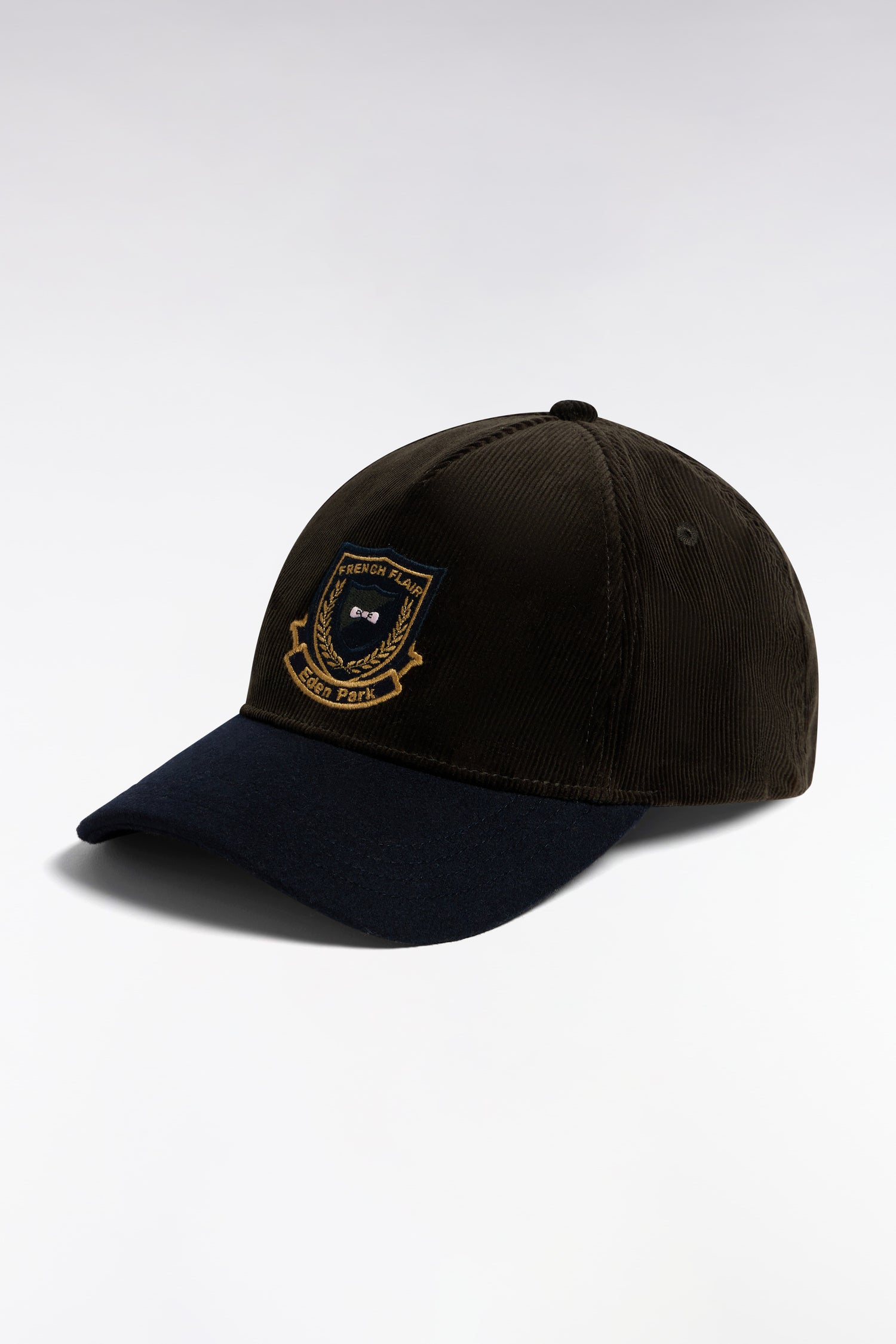 Casquette bimatière kaki écusson Eden Park