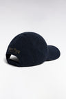 Gray herringbone wool cloth cap with crest patch