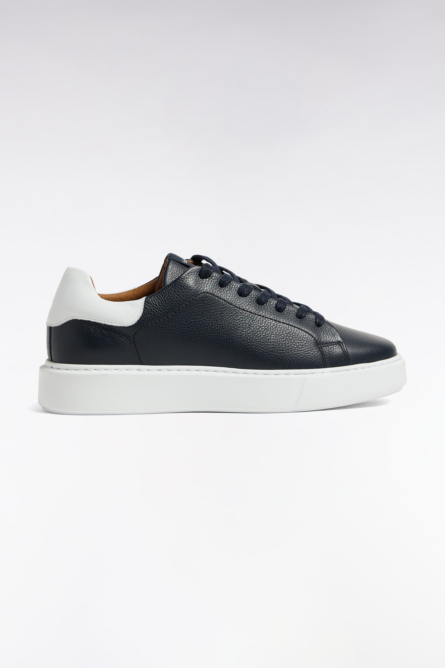 Baskets レザー製 grainé ネイビー