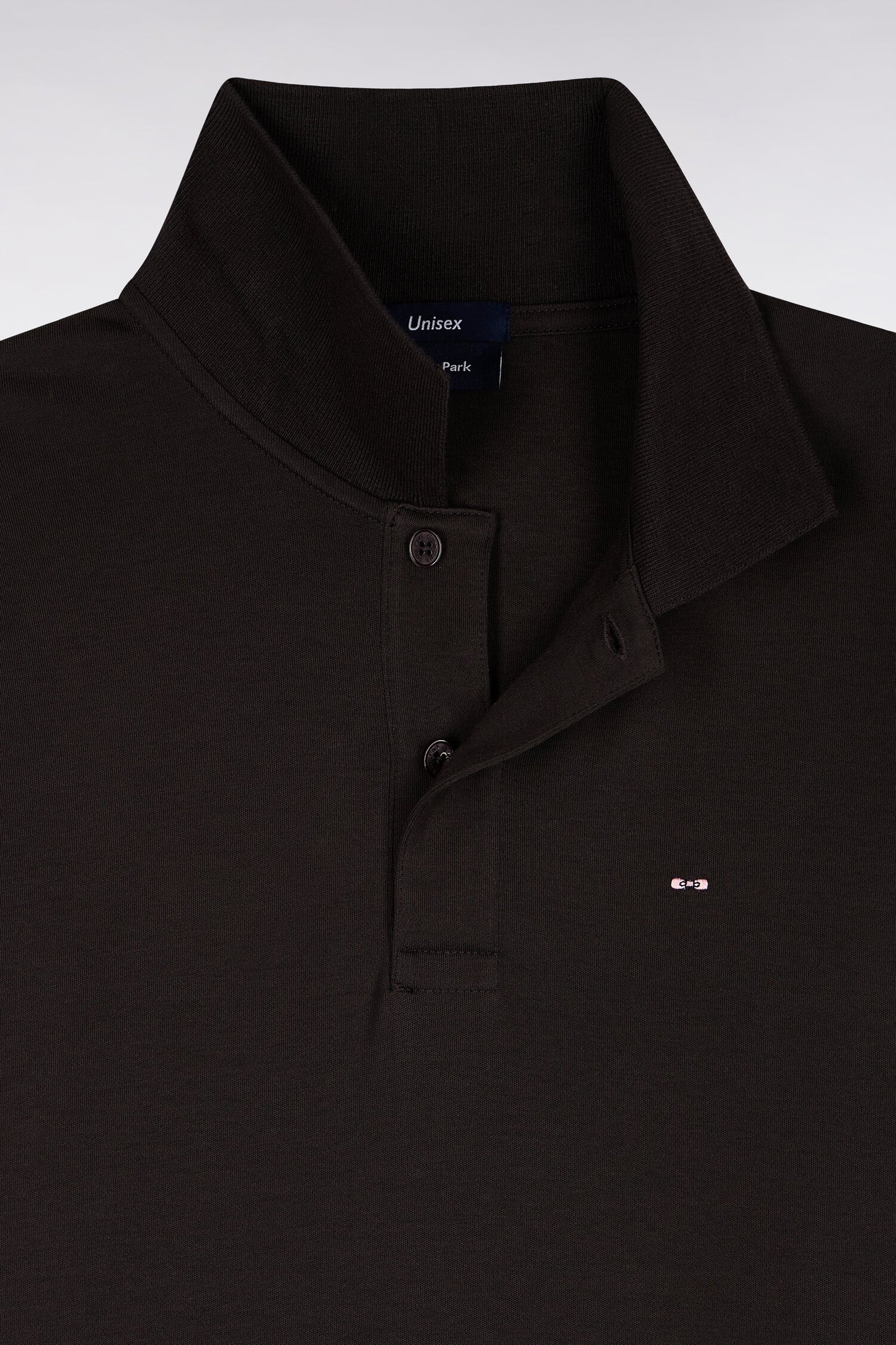 Polo unisexe manches courtes en coton interlock marron