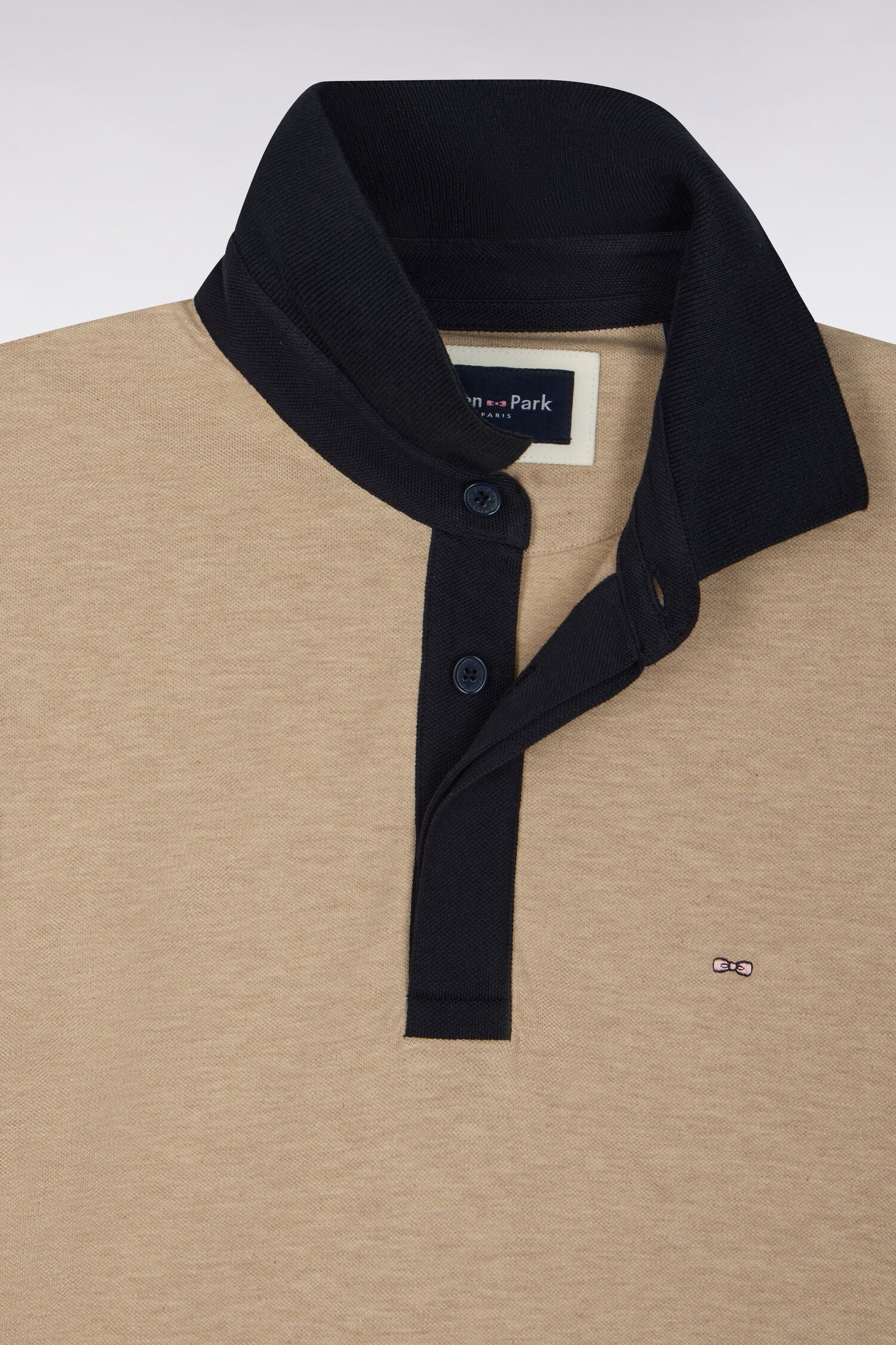 Kurzarm-Poloshirt aus Baumwolle Marineblau