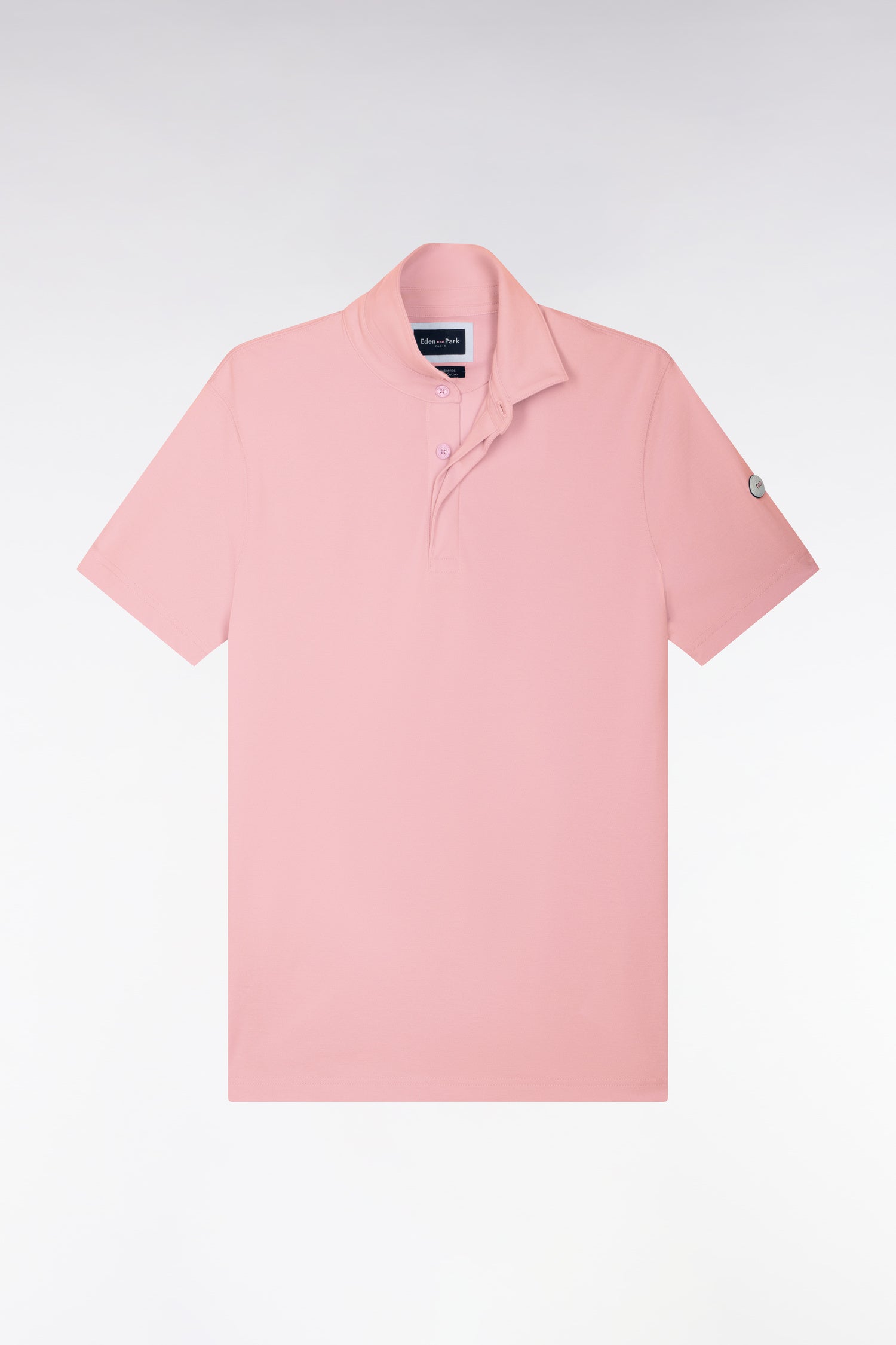 Poloshirt golf kurze Ärmel rosa gerade Passform