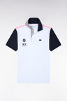 Polo manches courtes XV de France blanc coupe droite