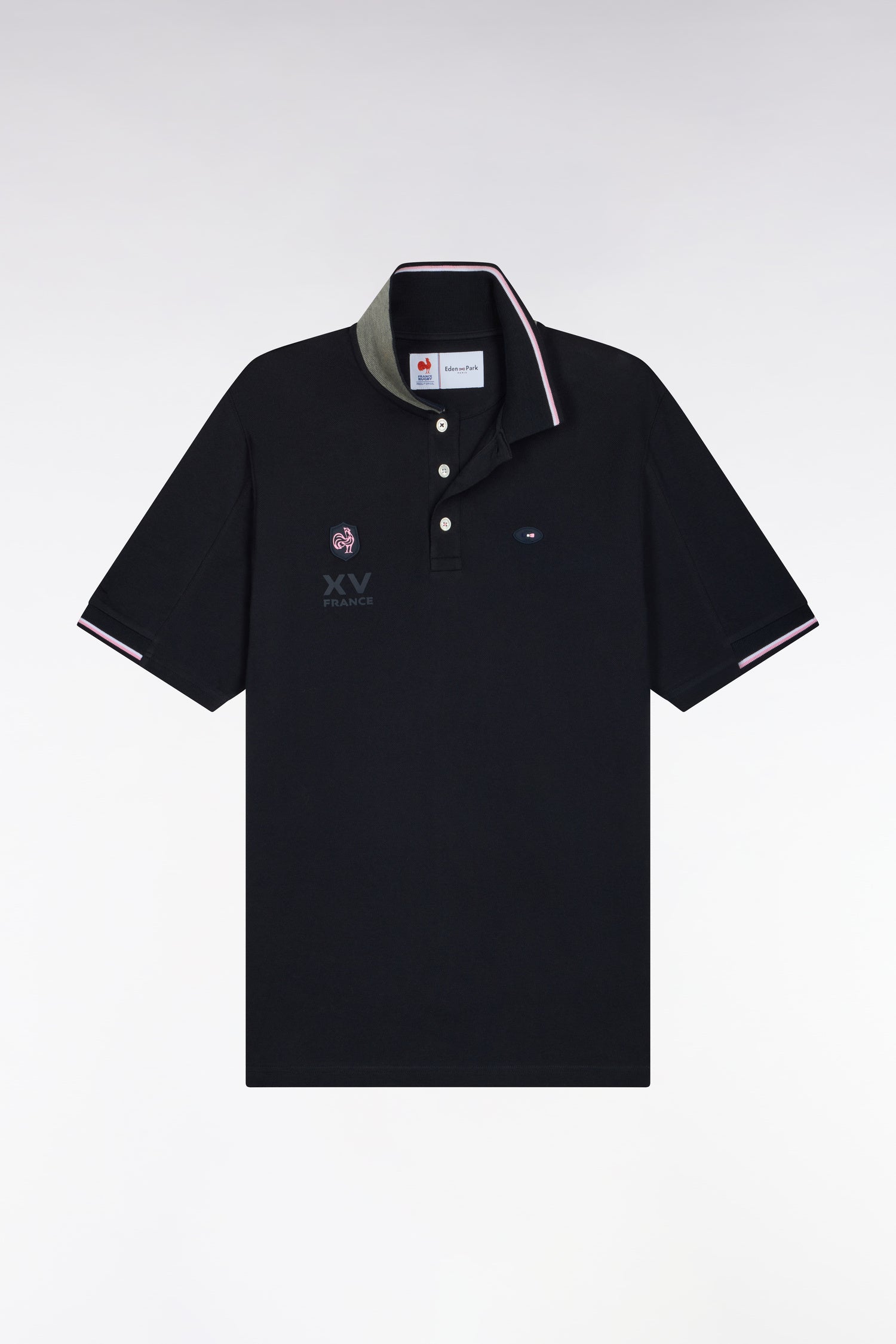 Polo manches courtes marine XV de France coupe droite