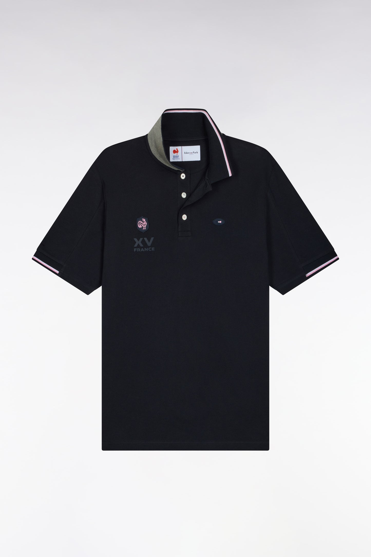 Polo manches courtes marine XV de France coupe droite