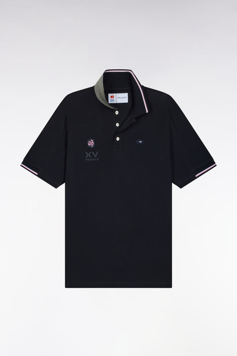 Polo manches courtes marine XV de France coupe droite - Image 2
