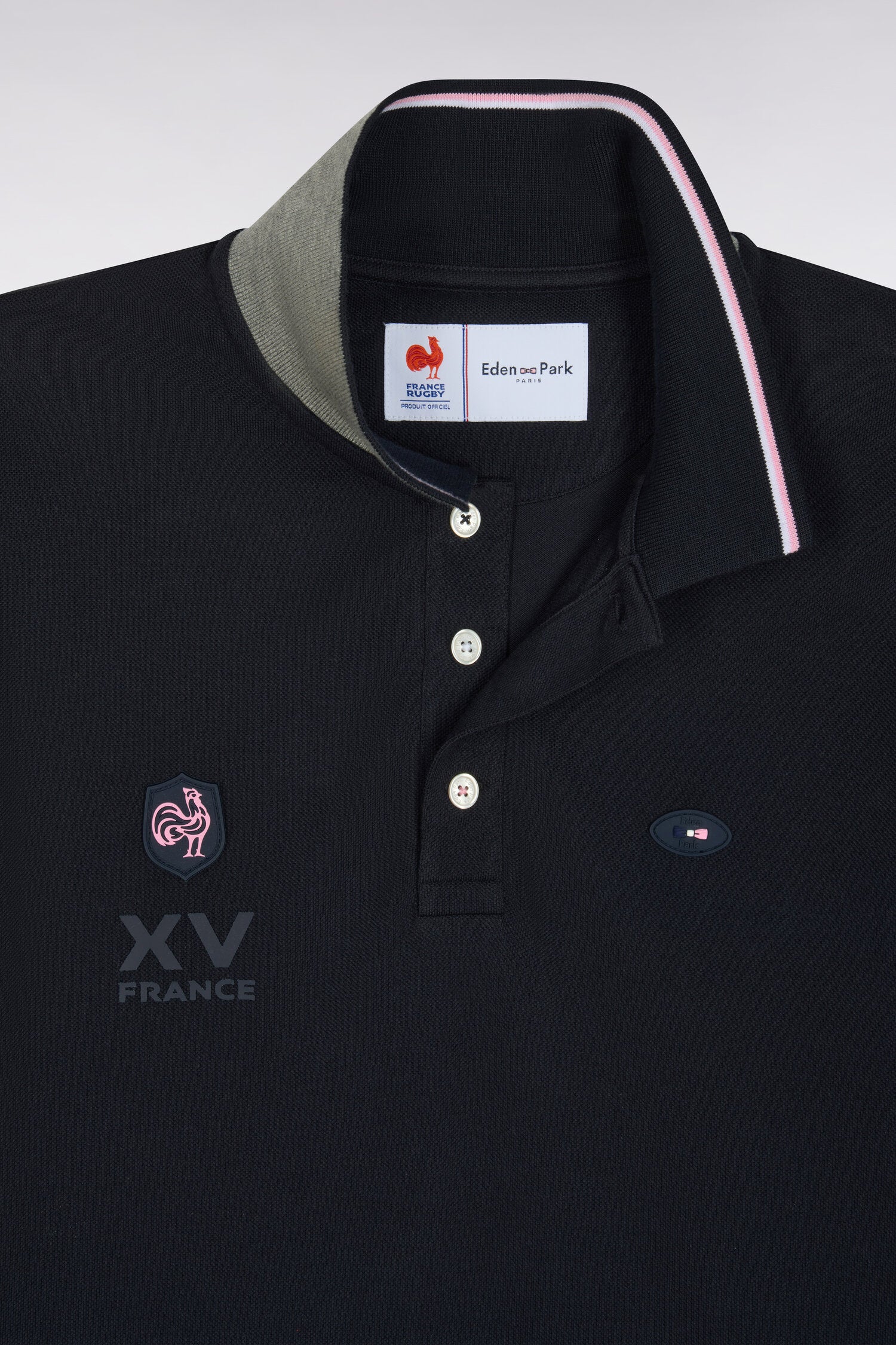 Polo manches courtes marine XV de France coupe droite
