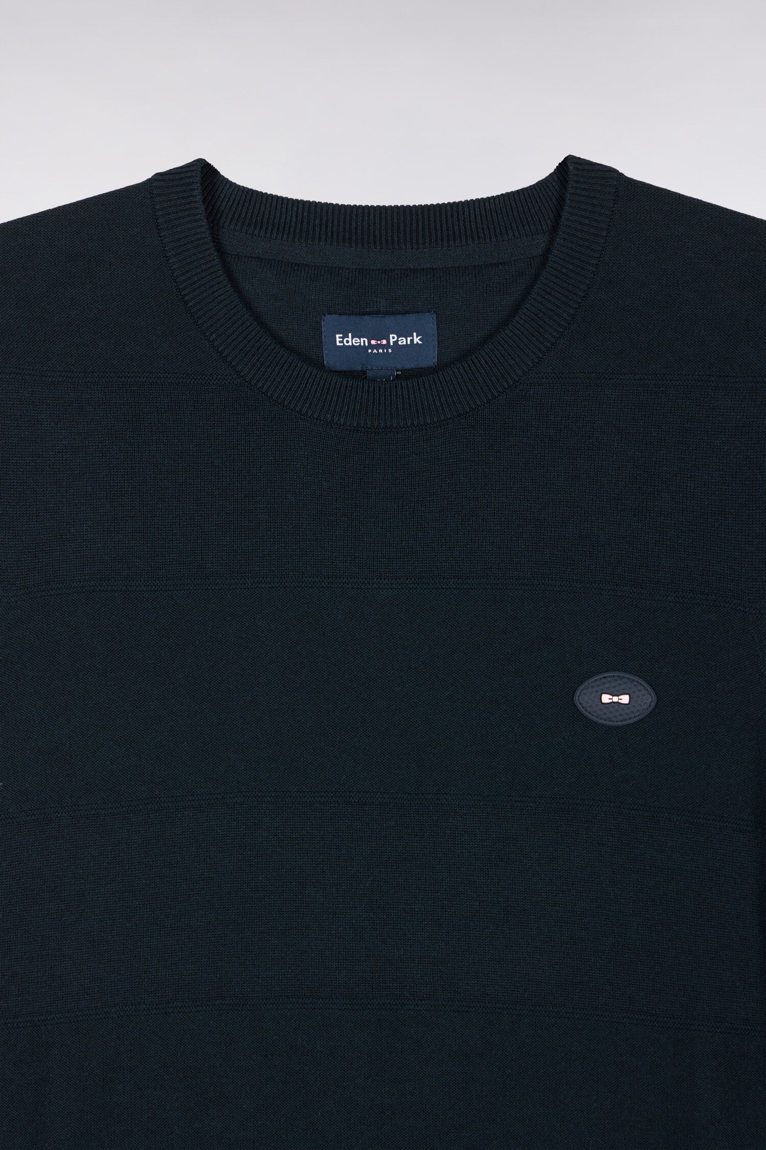 Pull débardeur golf en coton et viscose marine coupe droite