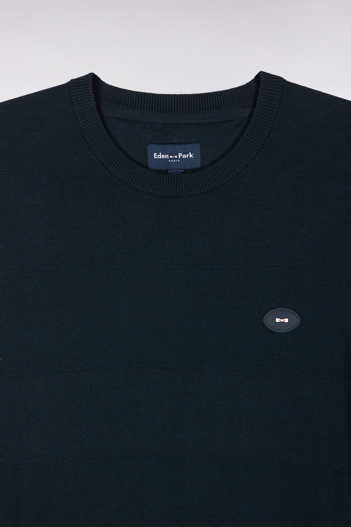 Pull débardeur golf en coton et viscose marine coupe droite