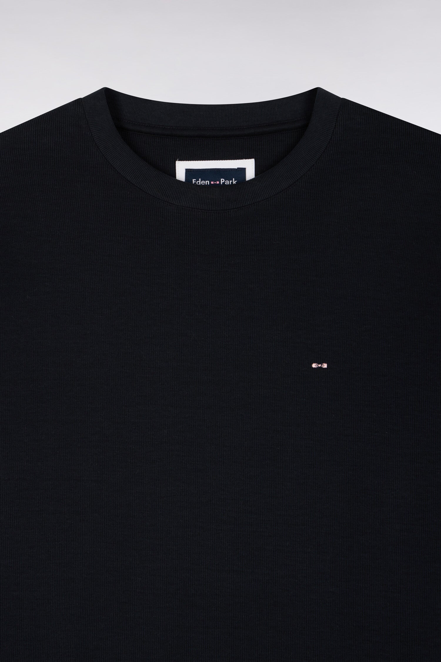 Sweatshirt mit Rundhalsausschnitt aus Sweatstoff Baumwolle Marineblau