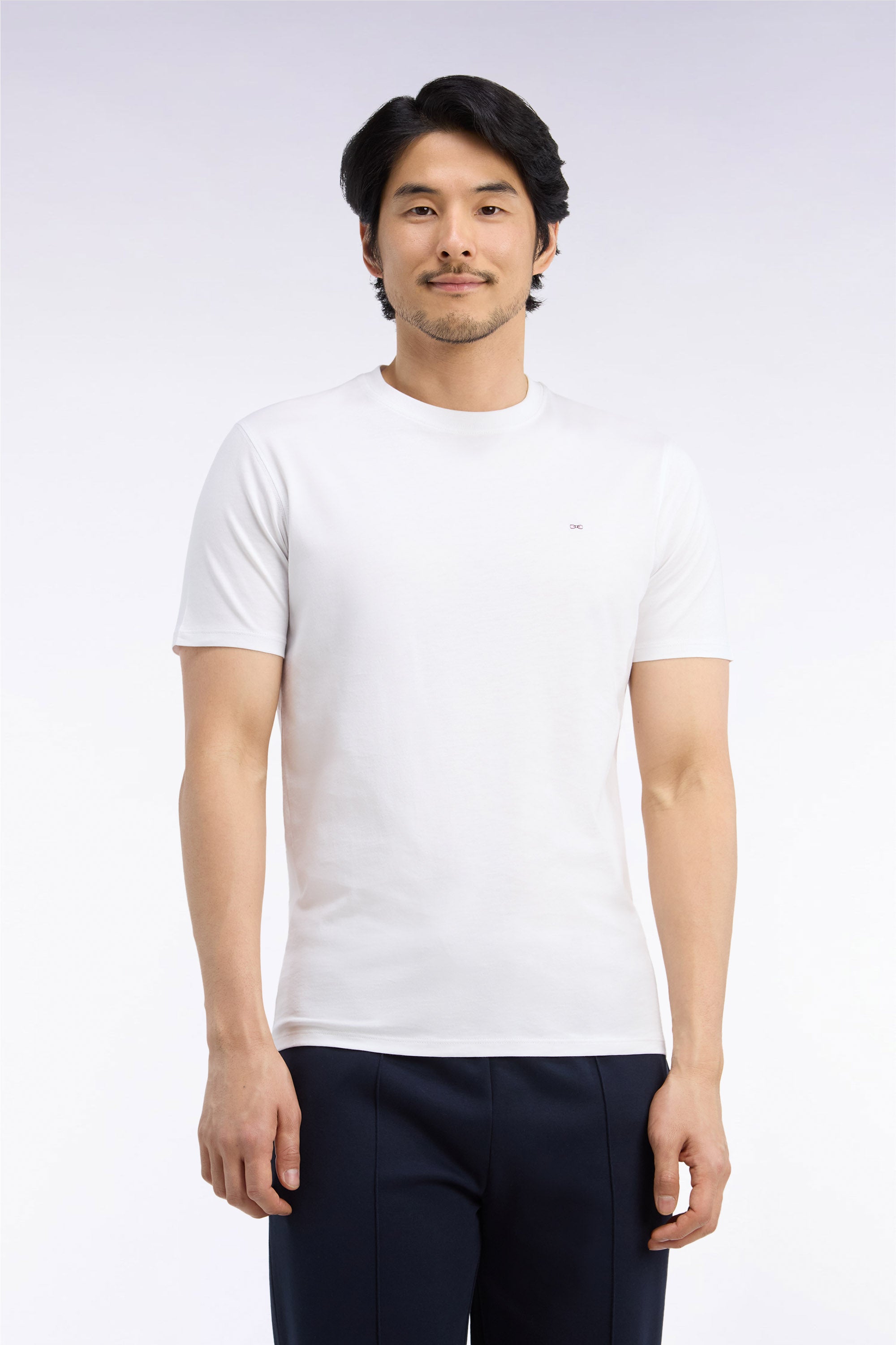 T-Shirt kurzärmelig aus Baumwolle Weiß