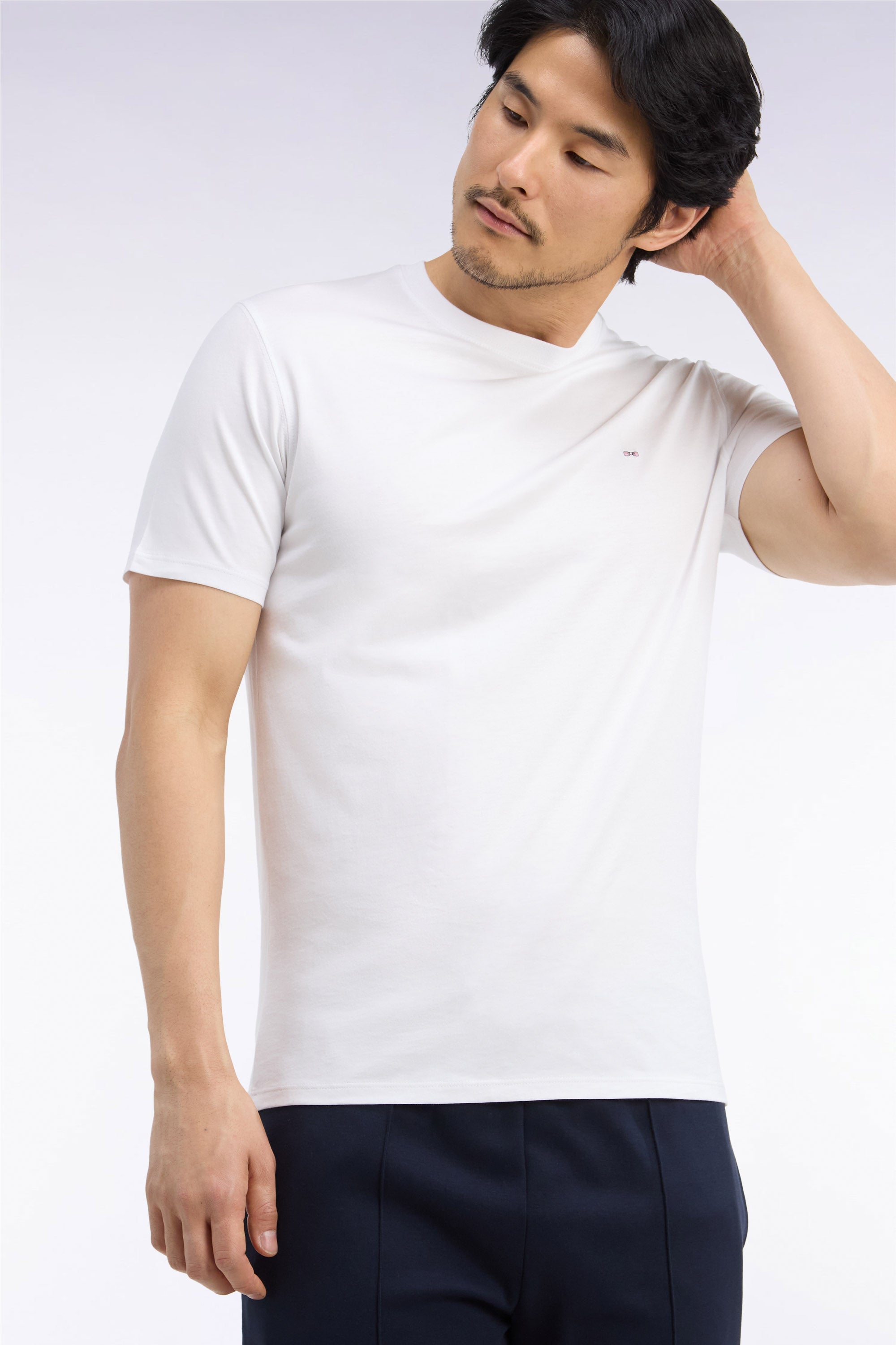 T-Shirt kurzärmelig aus Baumwolle Weiß