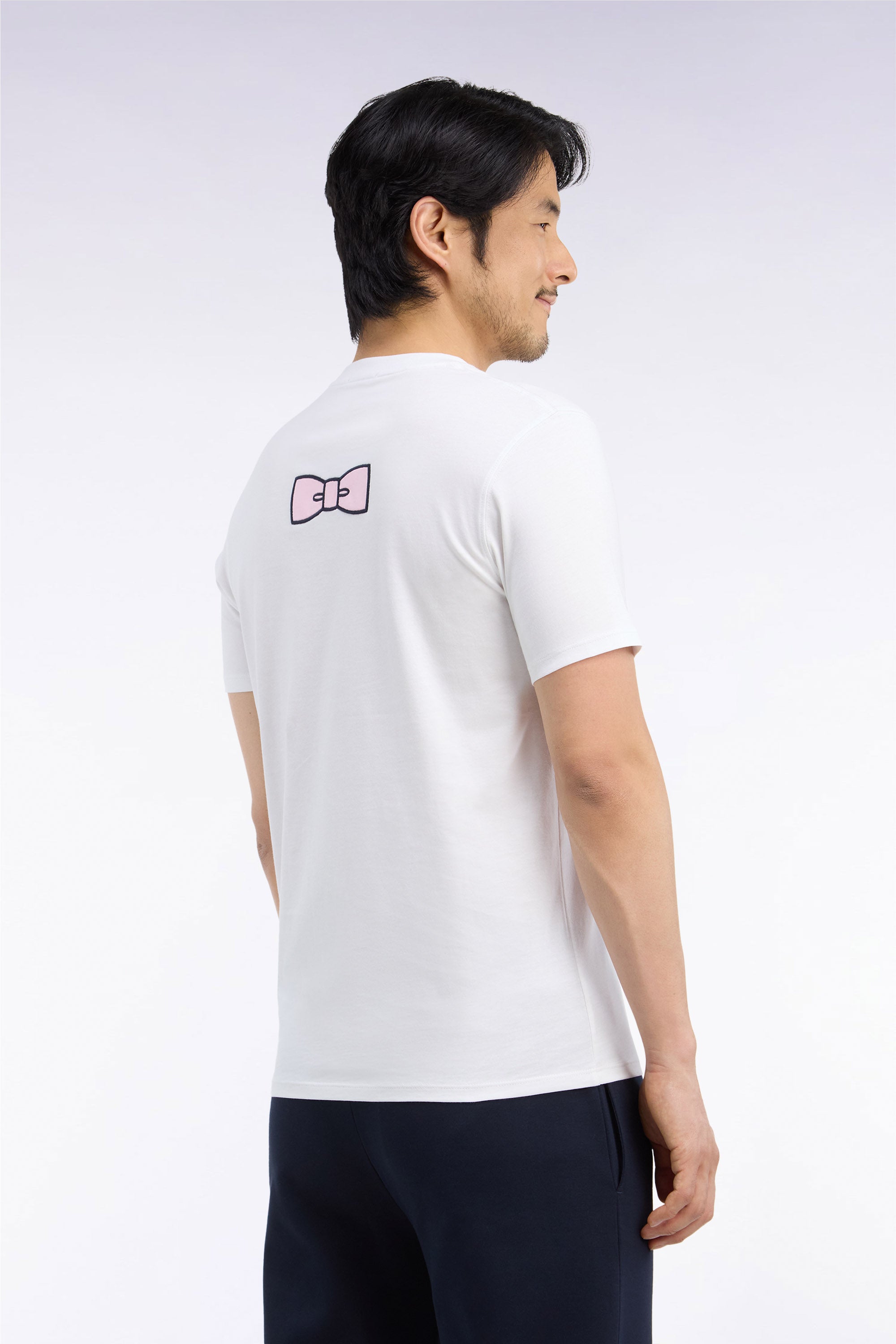 T-Shirt kurzärmelig aus Baumwolle Weiß