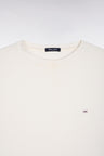 T-shirt manches courtes en modal stretch écru coupe ample