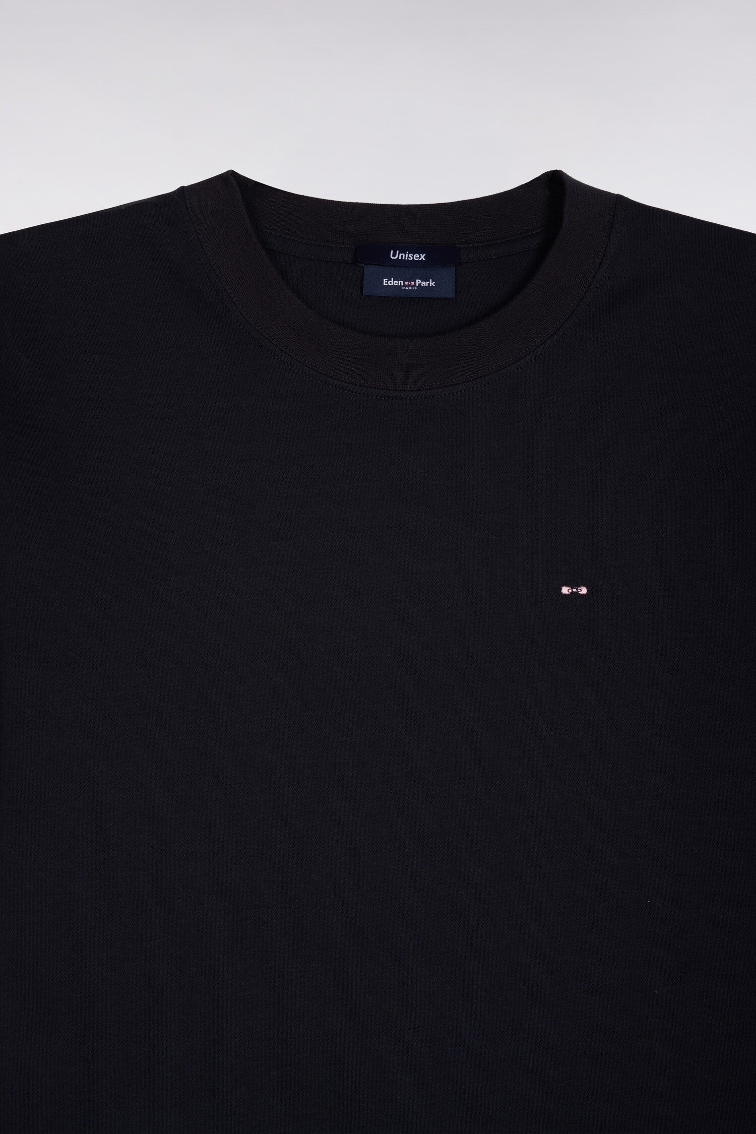 T-Shirt kurzärmelig aus Baumwolle Marineblau gerade Passform