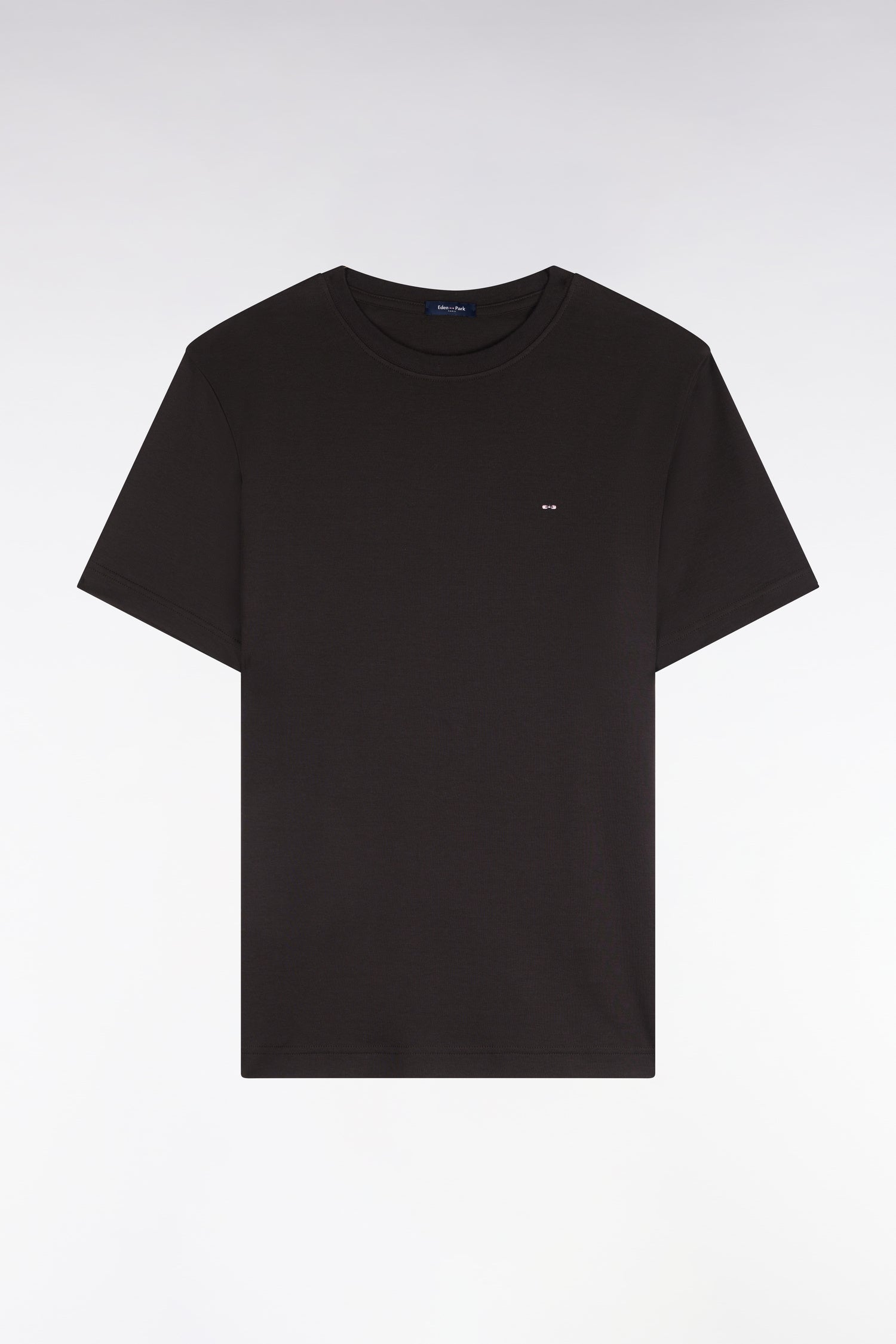 Poloshirt kurze Ärmel aus Baumwollpiqué Braun gerade Passform