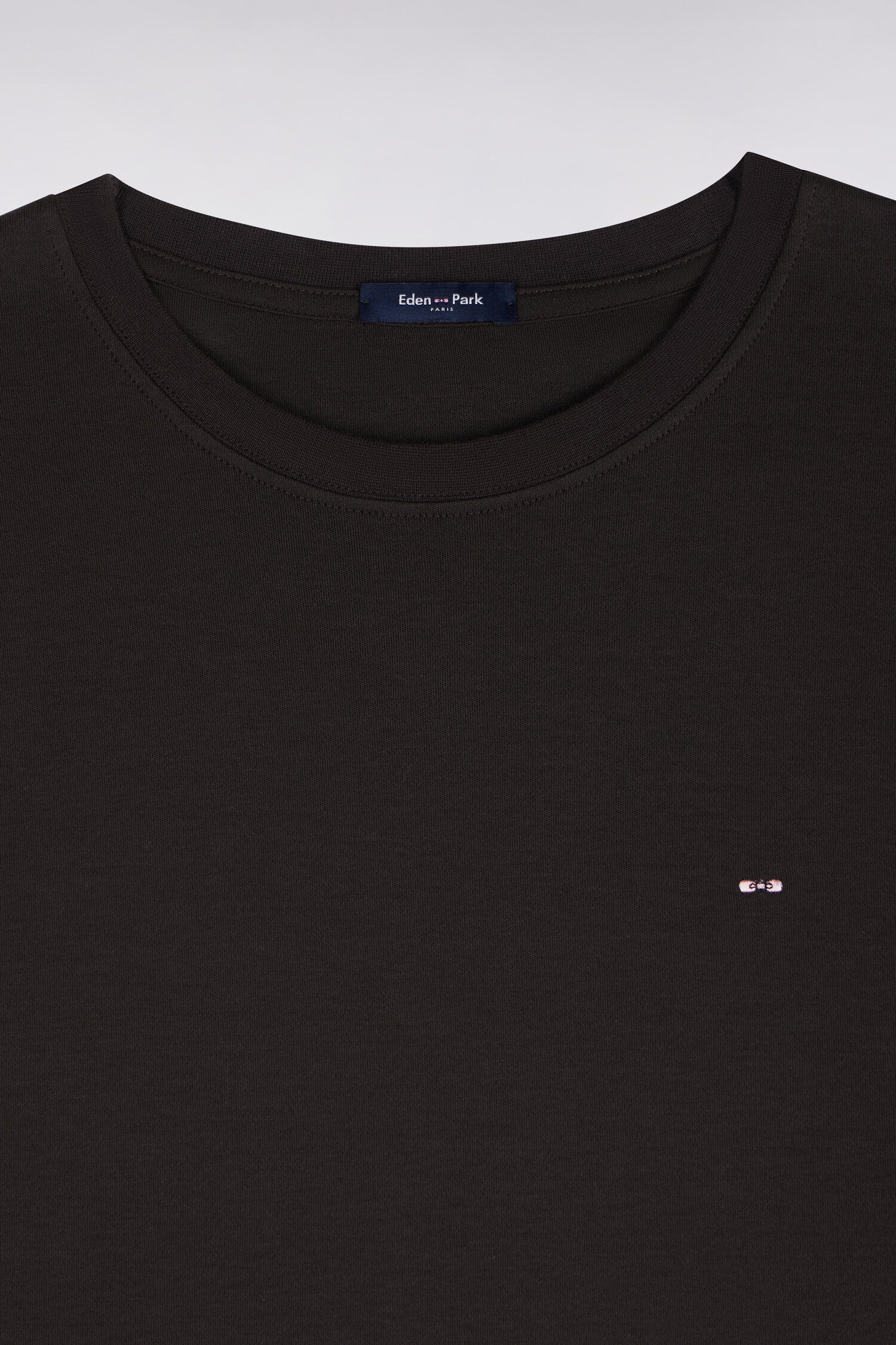 Poloshirt kurze Ärmel aus Baumwollpiqué Braun gerade Passform