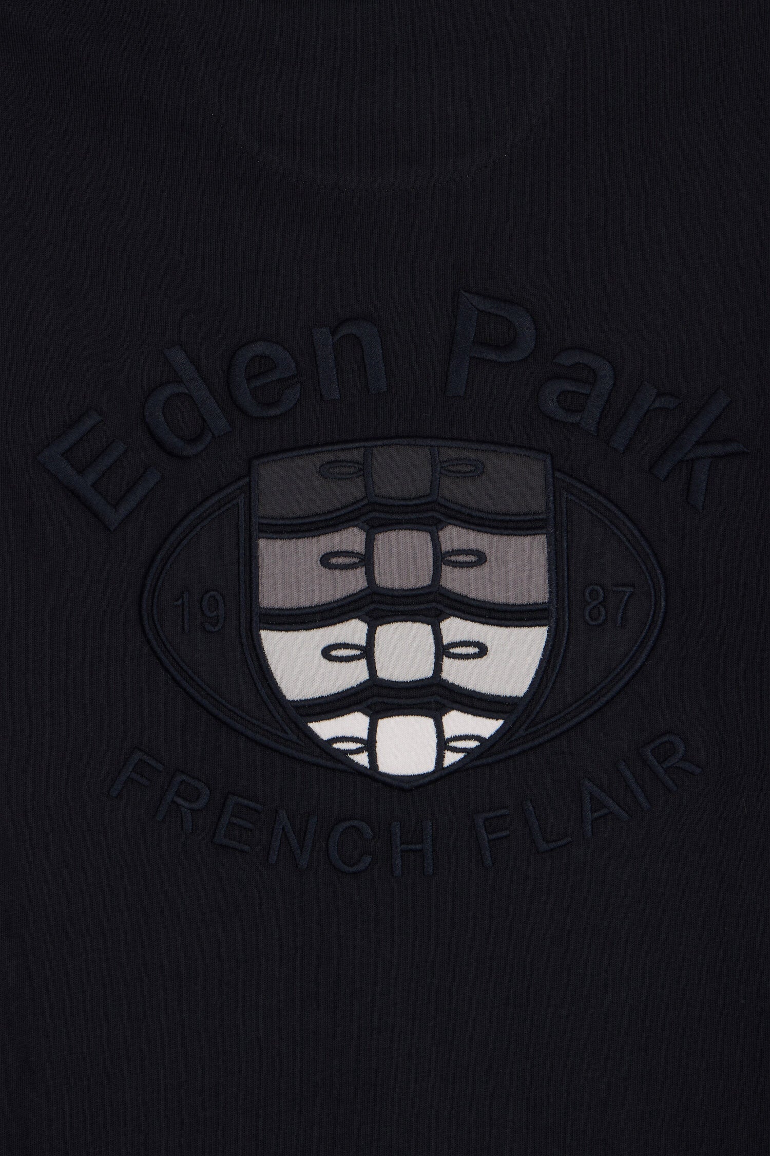 T-shirt à manches courtes bicolore gris coupe droite