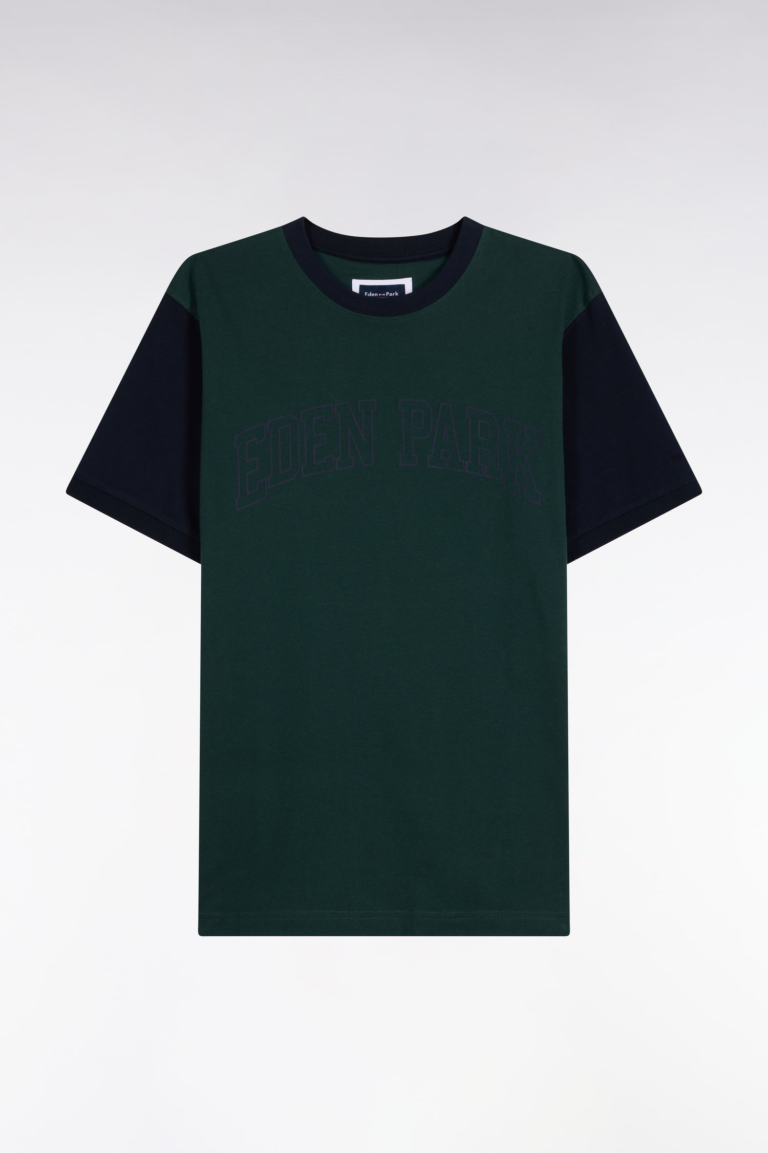 Tシャツ 半袖 コットン製 ネイビー ストレートフィット