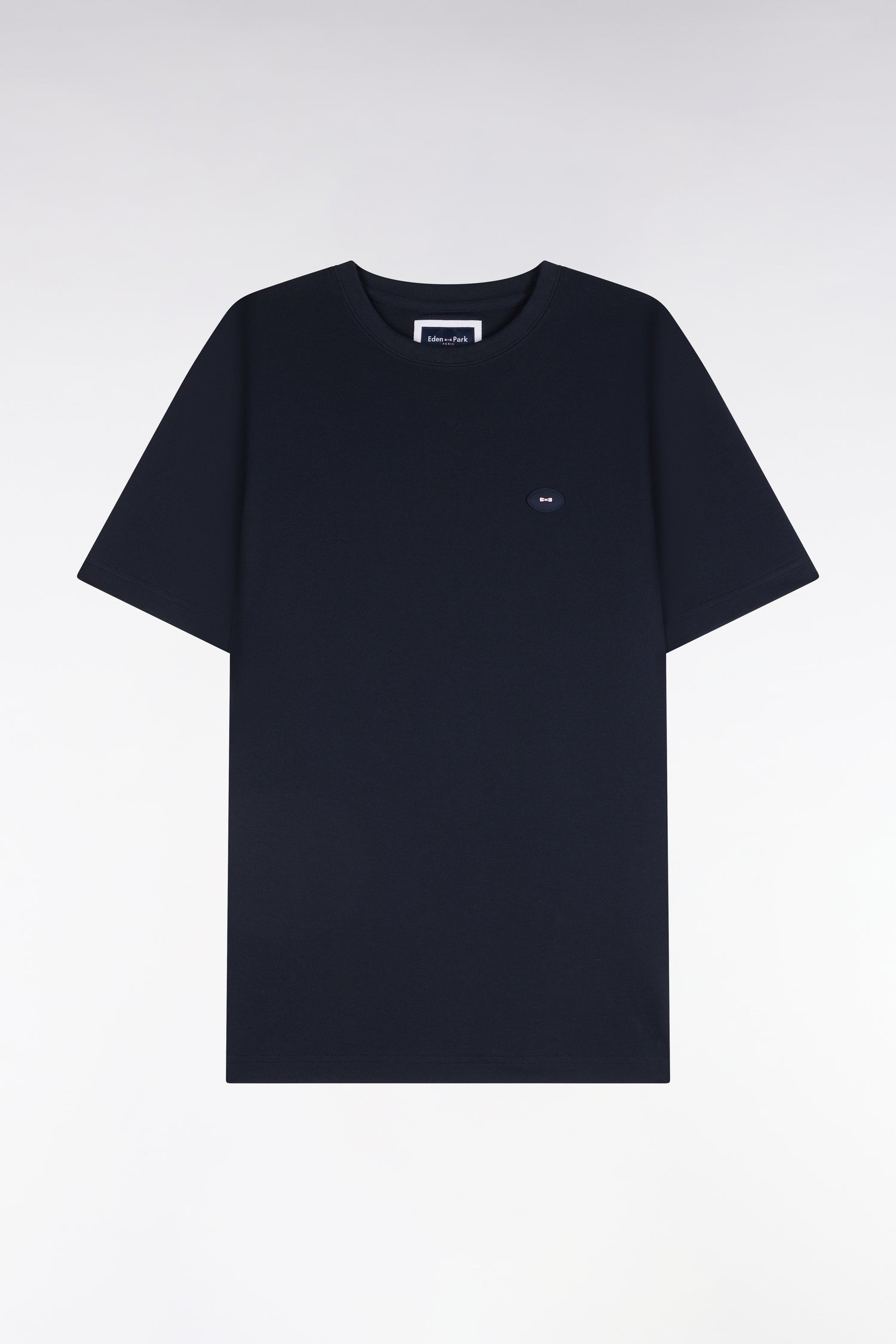 T-shirt manches courtes marine coupe droite