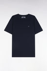 Short-sleeved navy straight-cut t-shirt