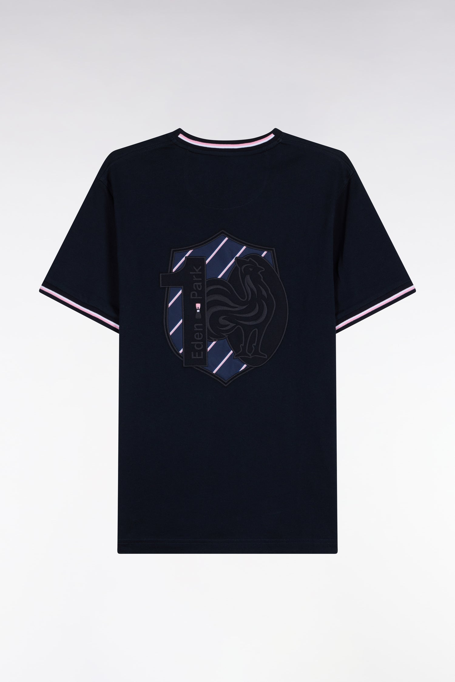 T-shirt manches courtes marine XV de France coupe droite