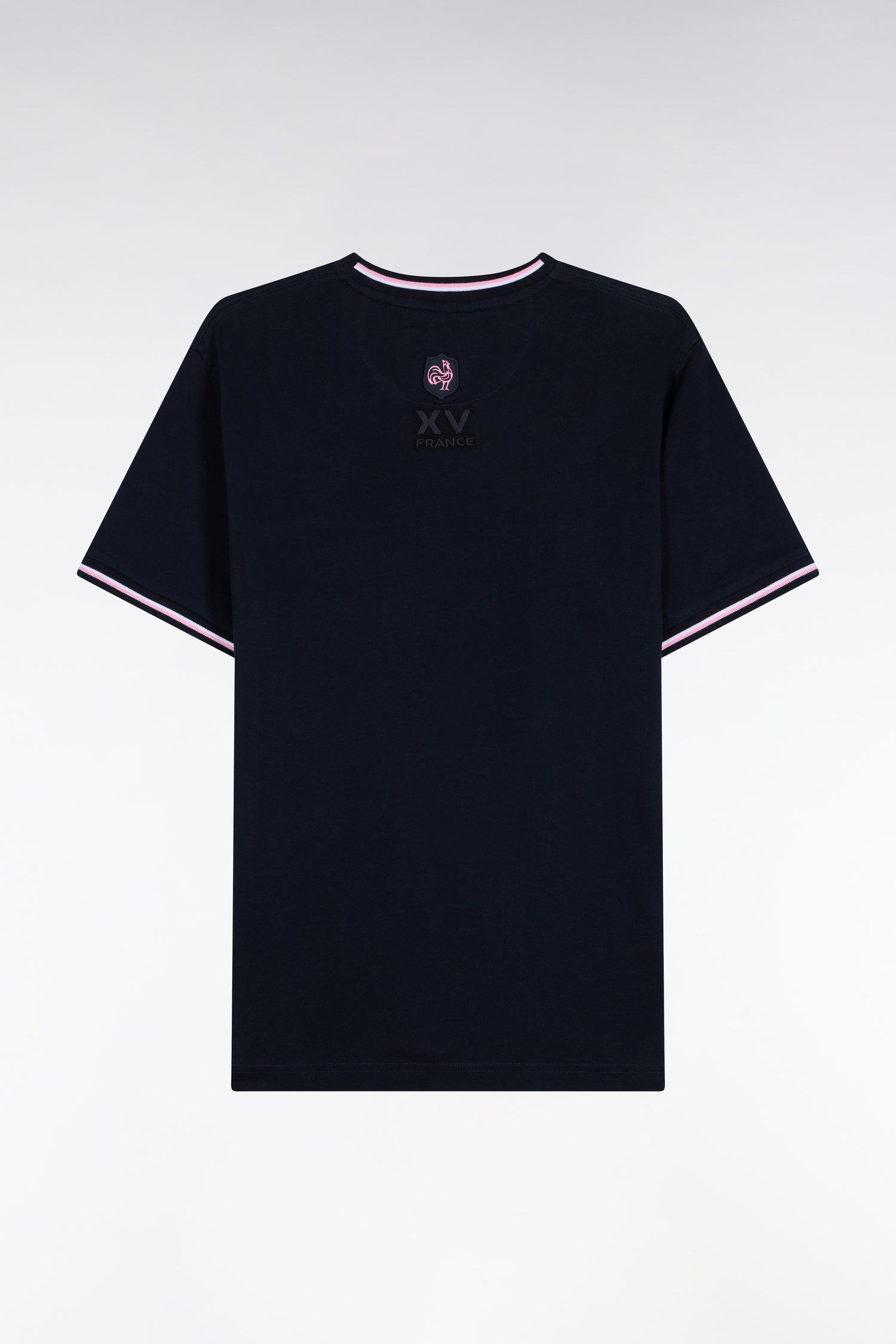 sweatshirt with rugby collar in cotton navy XV de France straight fit