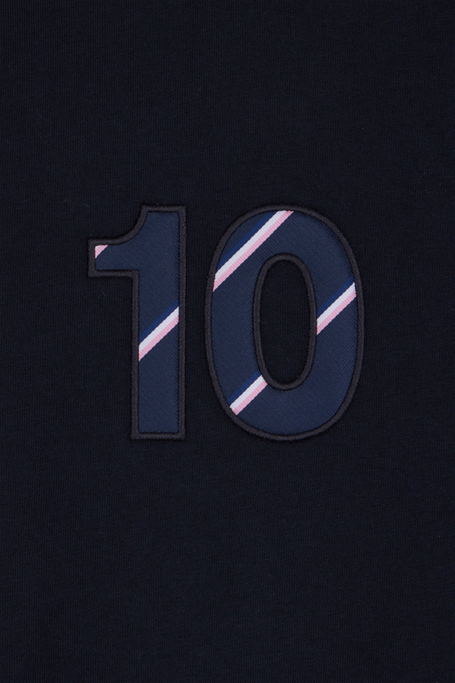 Tシャツ コットン製 ネイビー brodrie numéro 10